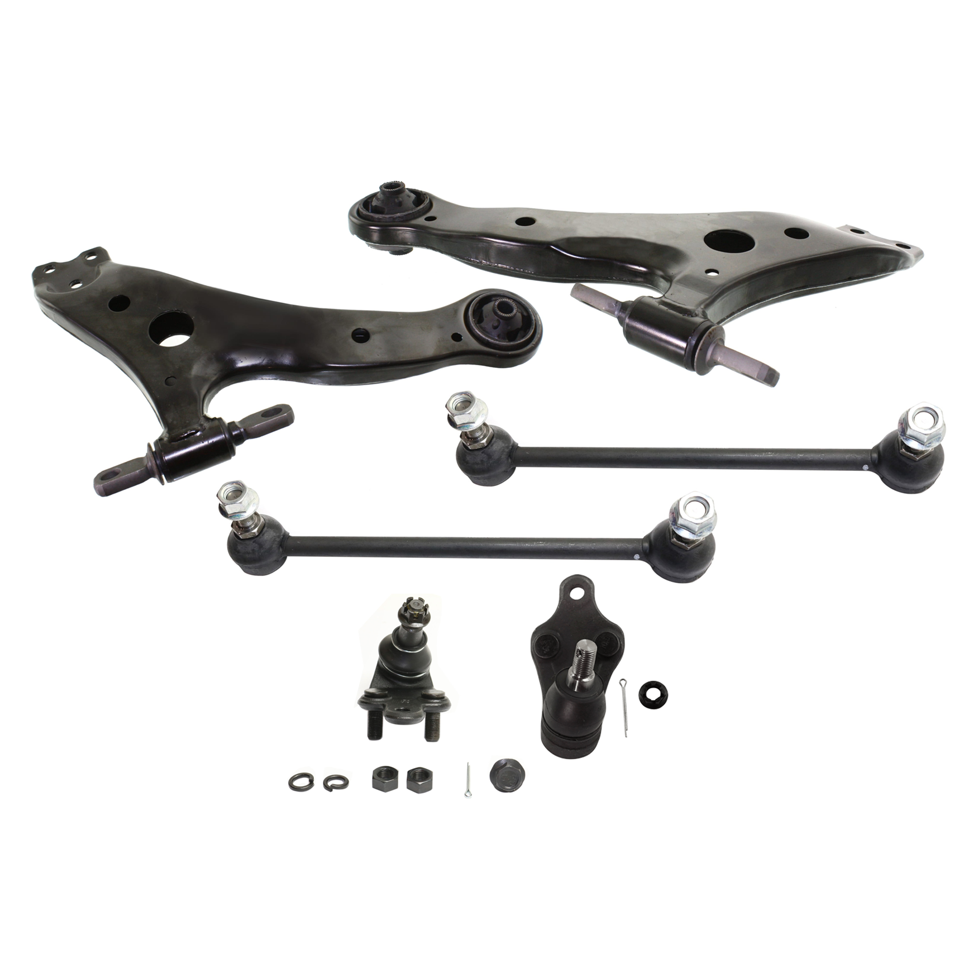 AM AVALON 13-18 CAMRY 07-17 FRONT CONTROL ARM RH AND LH Lower w o ball joint s 6 pc Kit with Ball Joint and Sway Bar Link SKU KIT 012925 C209 OEM 1015840-2601653-2601690-505136