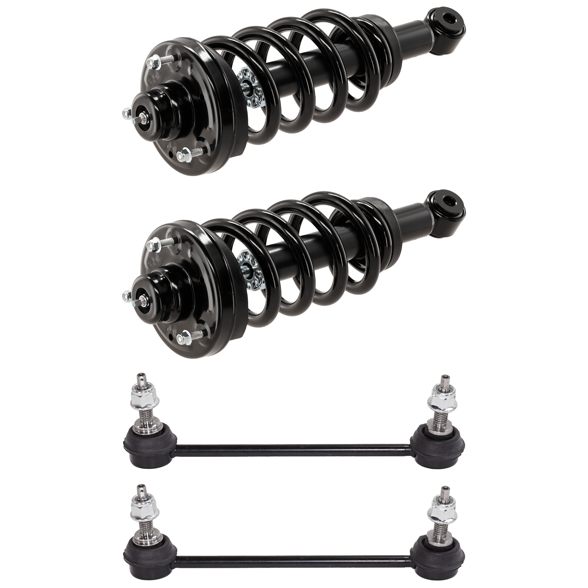 AM EXPEDITION 10-21 NAVIGATOR 10-17 REAR LOADED STRUT RH AND LH 4 pc Kit w Sway Bar Link SKU KIT 012925 C220 OEM AL1Z18125M SR4515-1345561-7104