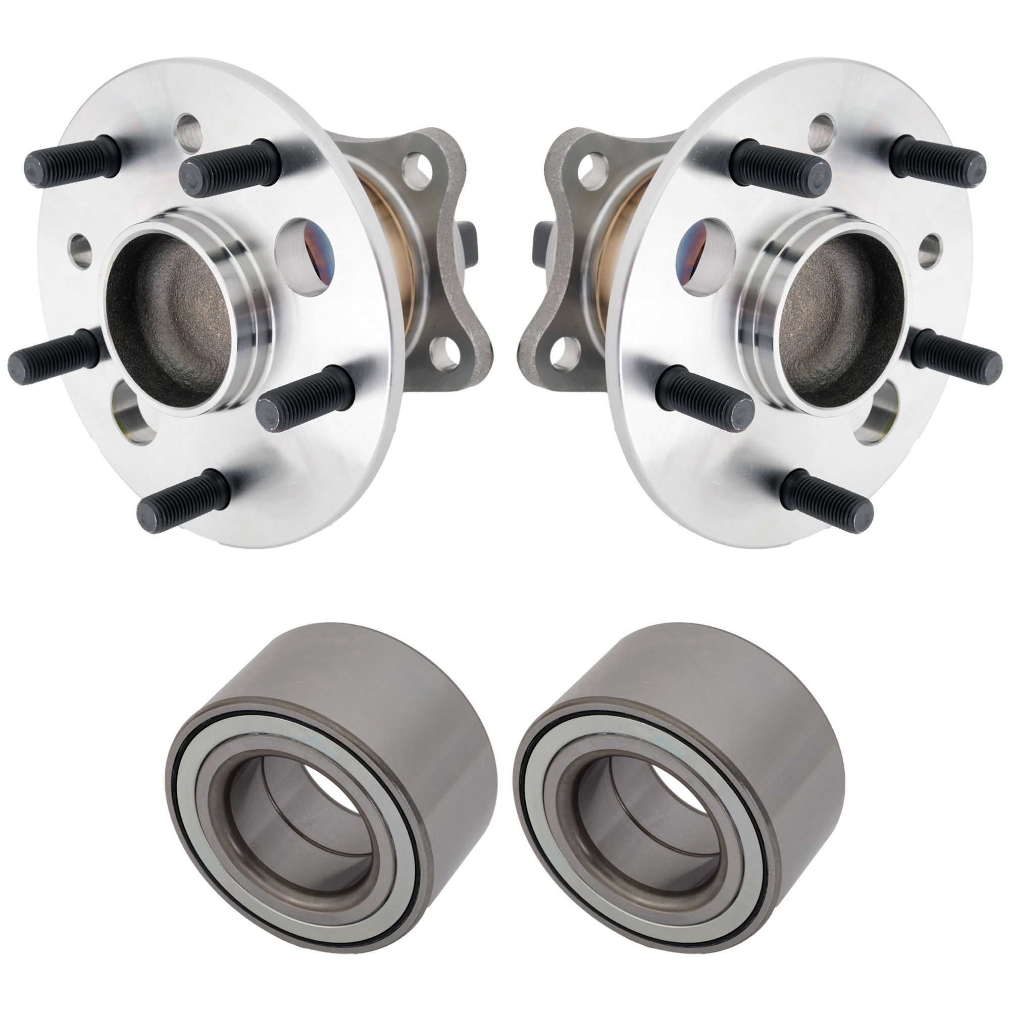 AM HIGHLANDER 01-03 ES350-07-12 REAR HUB ASSEMBLY RH AND LH 5 Studs 5 x 114.3 mm PCD Bolt Pattern 4 Bolt Modified 4 pc Kit w Wheel Bearing SKU KIT 012925 C287