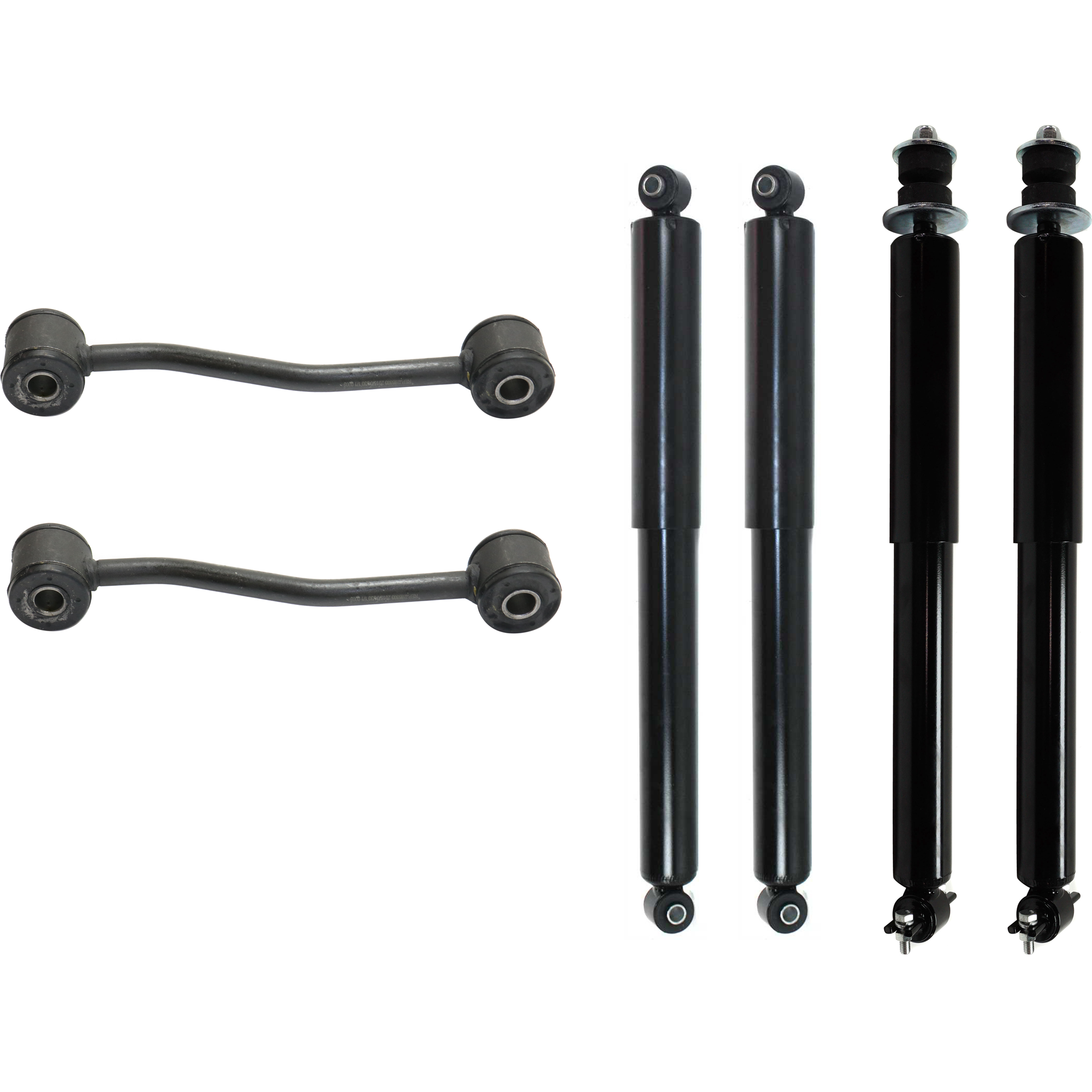 AM GRAND CHEROKEE 99-04 FRONT AND REAR SHOCK ABSORBER RH AND LH Gas Charged Monotube 6 pc Kit w Sway Bar Link SKU KIT 012925 C299 OEM 52088221-52088221AG 2651598-54