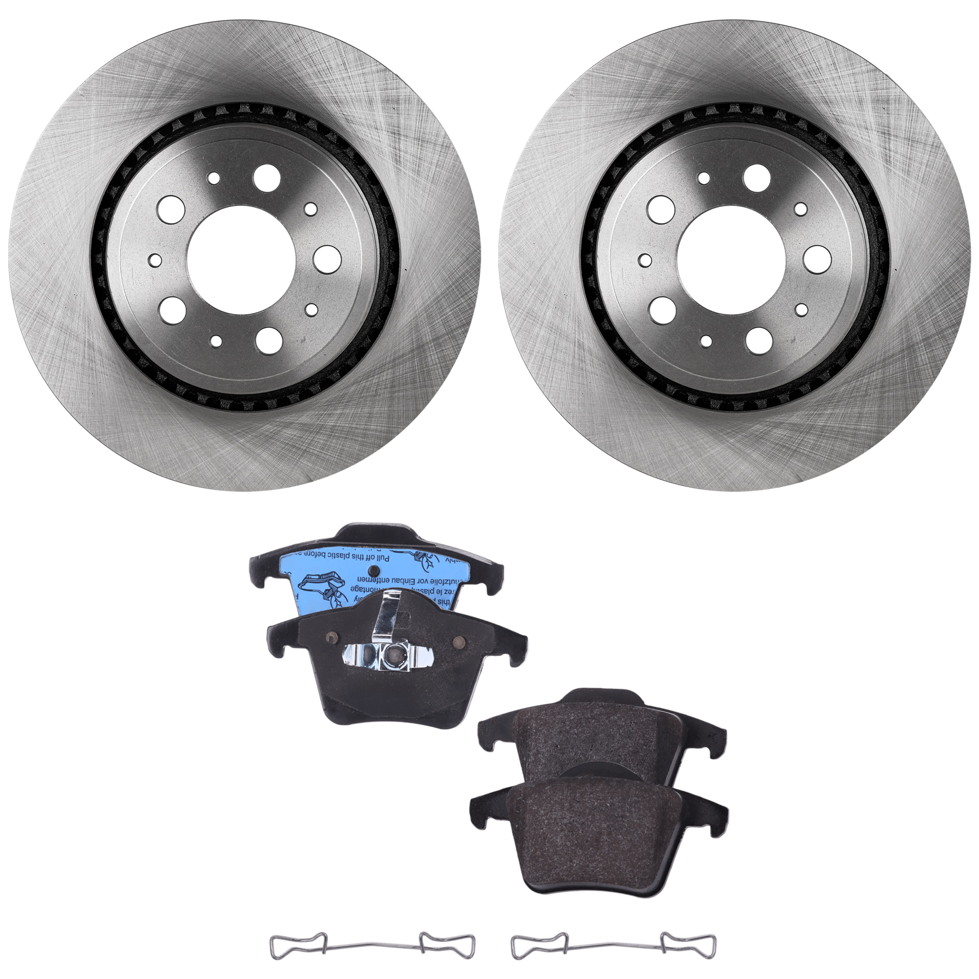 AM XC90-03-14 REAR BRAKE DISC AND PAD KIT 2 Wheel Set SKU KIT 012925 C359 OEM 86249260-8624926-2743300-27452