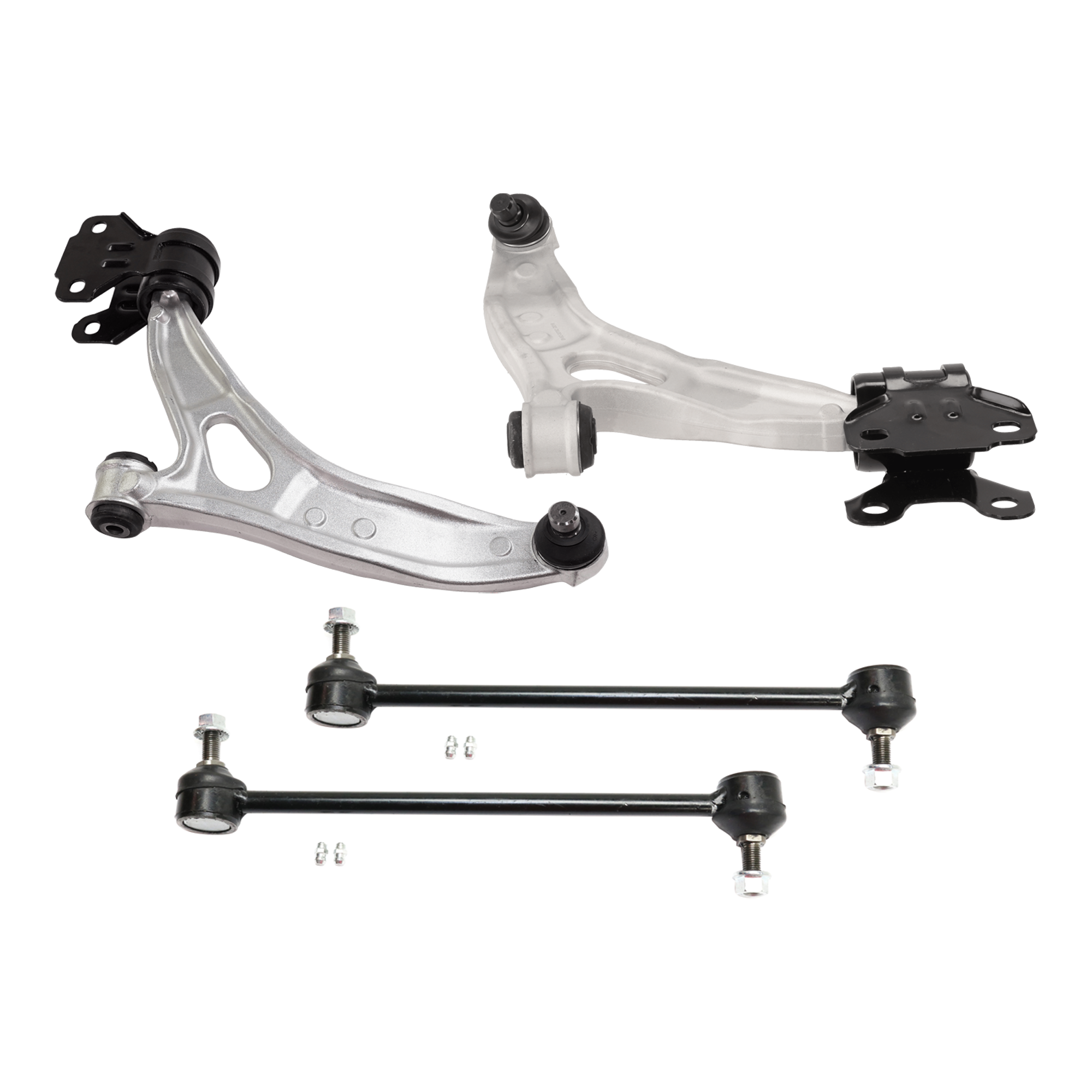 AM C MAX 13-14 FOCUS 12-14 FRONT CONTROL ARM RH AND LH Lower w ball joint s 4 pc Kit with Sway Bar Link SKU KIT 012925 C383 OEM AV613B438BA BBM234170A CV6Z5K4