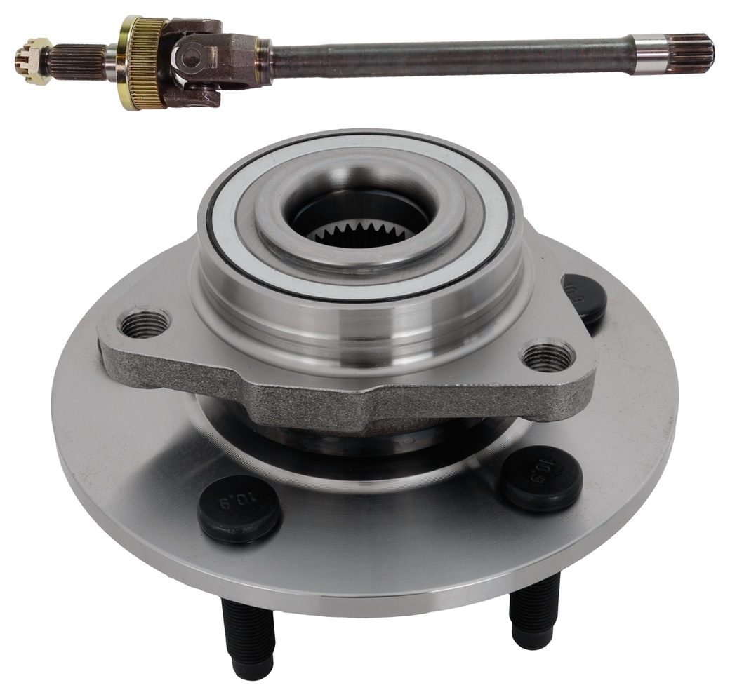 AM RAM 1500-94-96 FRONT AXLE SHAFT RH 2 pc kit w Wheel Hub SKU KIT 012925 C390 OEM 52008220