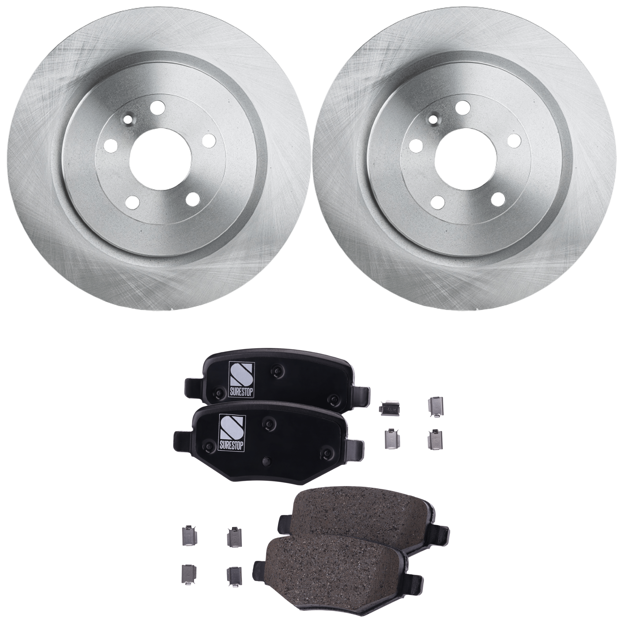 AM FLEX EXPLORER 15-19 REAR BRAKE DISC AND PAD KIT 2 Wheel Set Plain Surface SKU KIT 012925 C416 OEM 42285-54189-54190-680983-85030