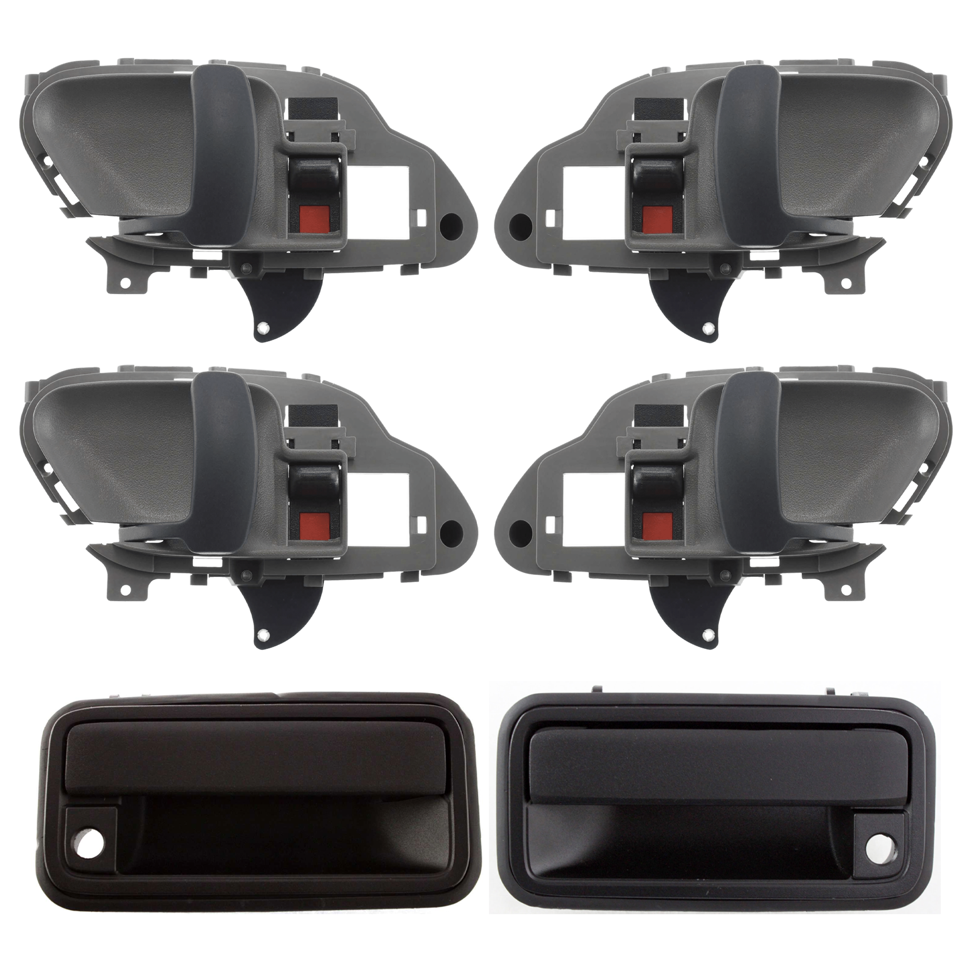 AM C K FULL SIZE P U 95-00 FRONT EXTERIOR DOOR HANDLE RH AND LH 6 pc Kit w Interior Door Handle SKU KIT 012925 C436 Partslink GM1352101 GM1353101 OEM 15708043-15708044