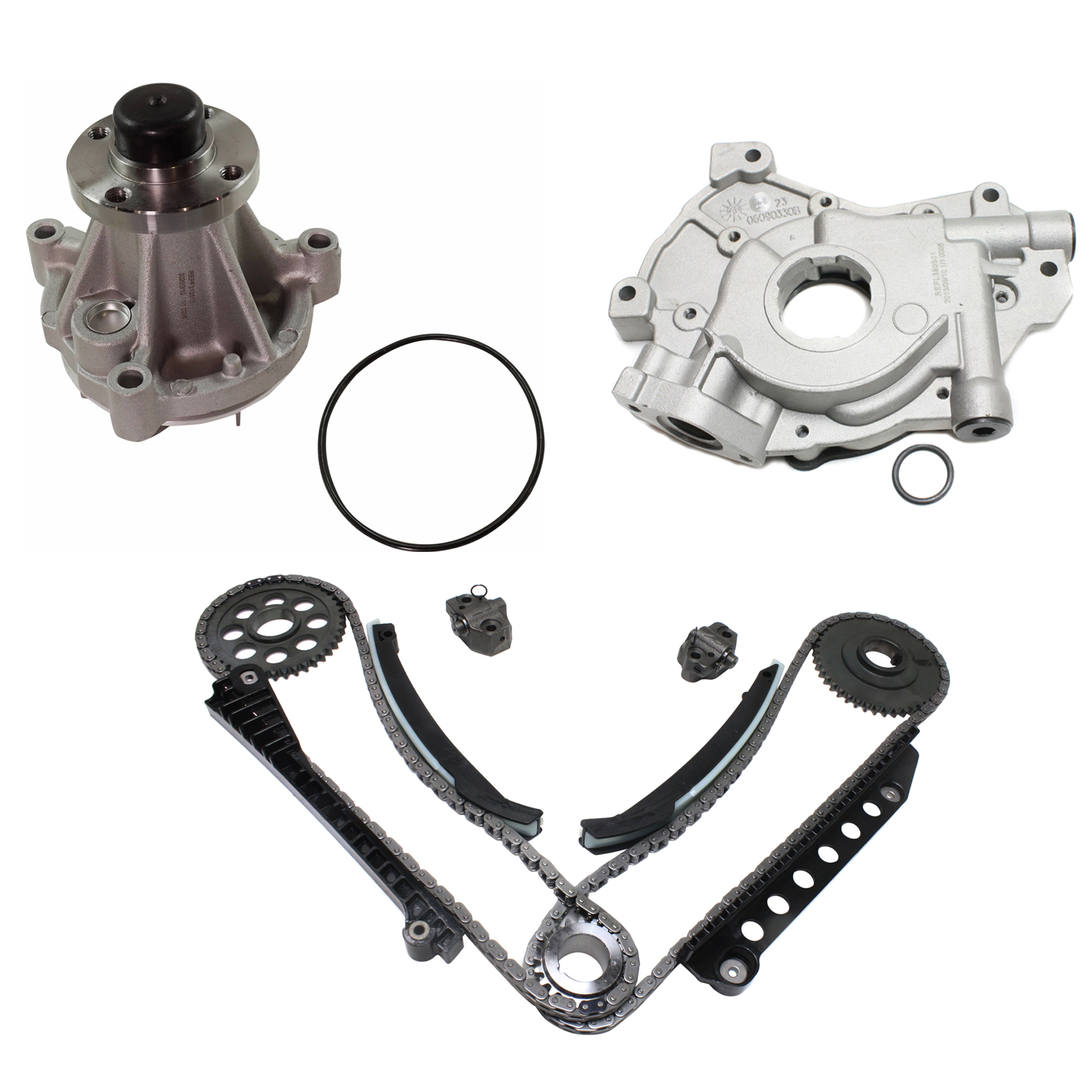 AM ECONOLINE VAN 02-02 TIMING CHAIN KIT Engine Code 330-3 pc Kit w Oil Pump Timing Chain Kit and Water Pump SKU KIT 012925 C72
