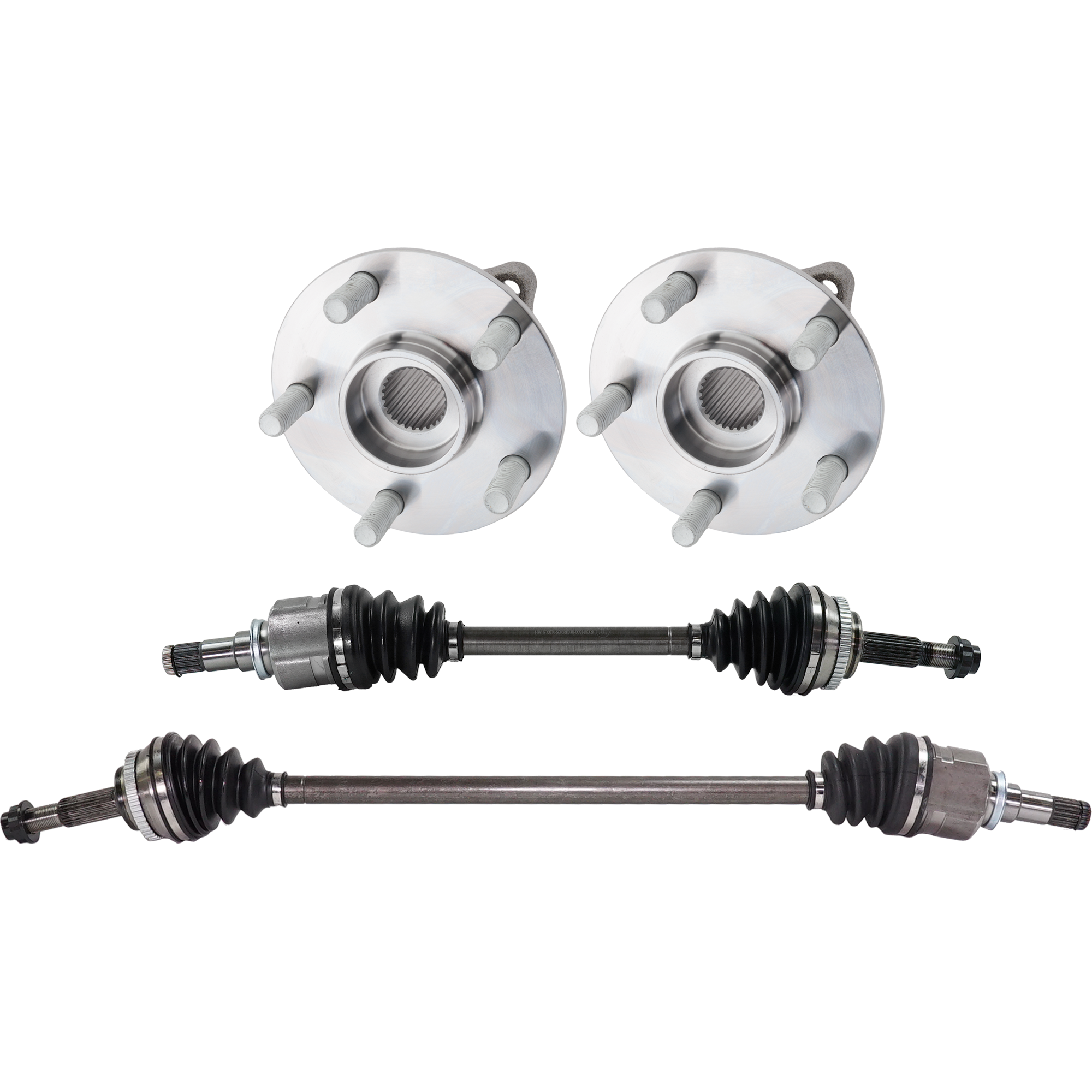 AM PRIUS 04-09 FRONT CV AXLE ASSEMBLY RH AND LH 4 pc kit with Wheel Hub SKU KIT 012925 C92 OEM 101783-516291-713265-7700355-4