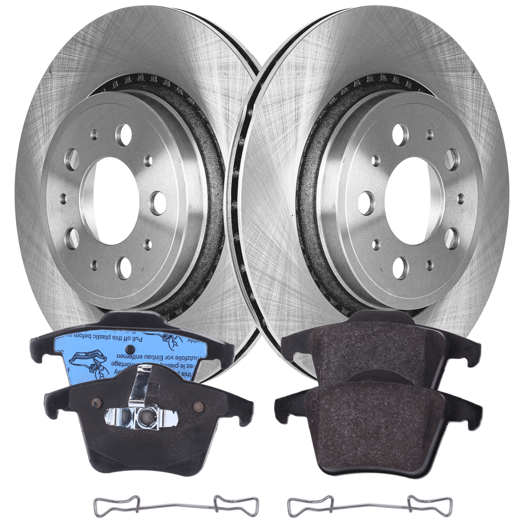 AM XC90-03-14 REAR BRAKE DISC AND PAD KIT 2 Wheel Set SKU KIT 012925 C99 OEM 86249260-8624926-2743300-27452