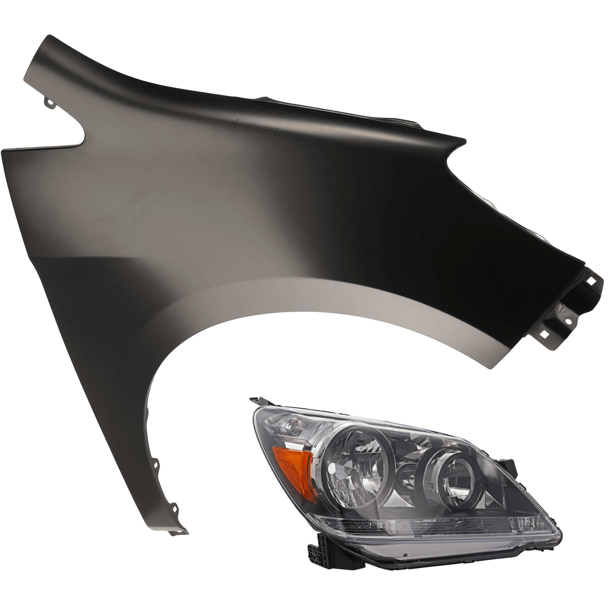 AM ODYSSEY 05-07 HEAD LAMP RH 2 pc Kit includes Passenger Side Fender SKU KIT 013026-147 Partslink HO2519108 HO1241163 OEM 33101SHJA01-60211SHJA90ZZ