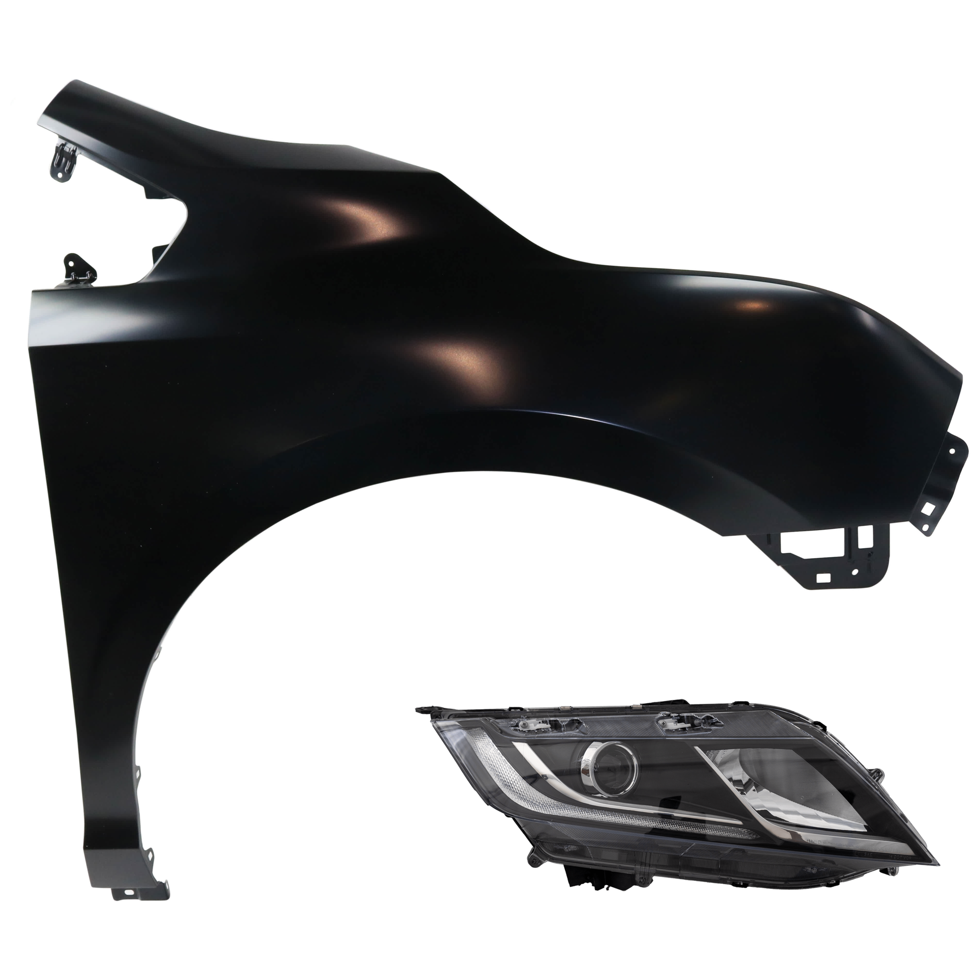 AM ODYSSEY 18-22 HEAD LAMP RH 2 pc Kit includes Passenger Side Fender SKU KIT 013026-149 Partslink HO1241194 HO2503185C OEM 33100THRA01-60211THR305ZZ