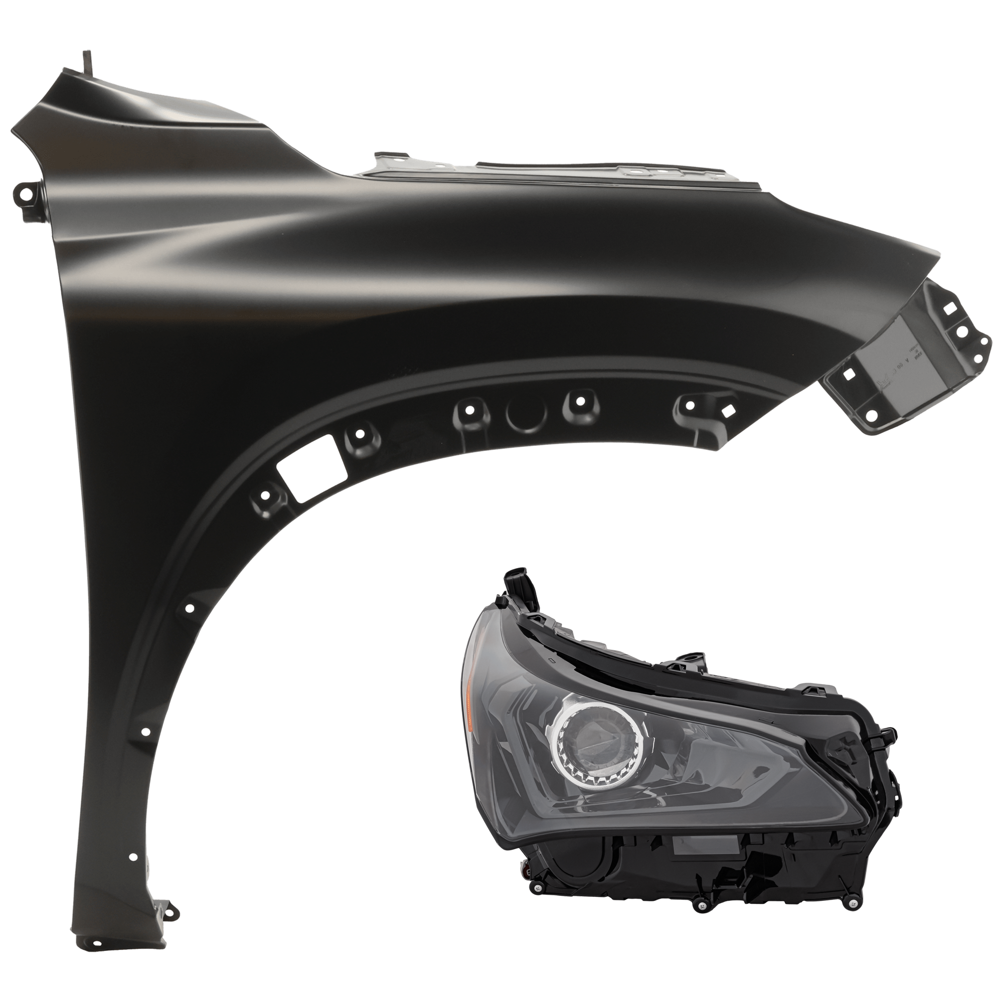 AM NX300-18-21 NX300H 21-21 HEAD LAMP RH 2 pc Kit includes Passenger Side Fender SKU KIT 013026-200 Partslink LX1241137 OEM 8114578200 PFM 5381178010