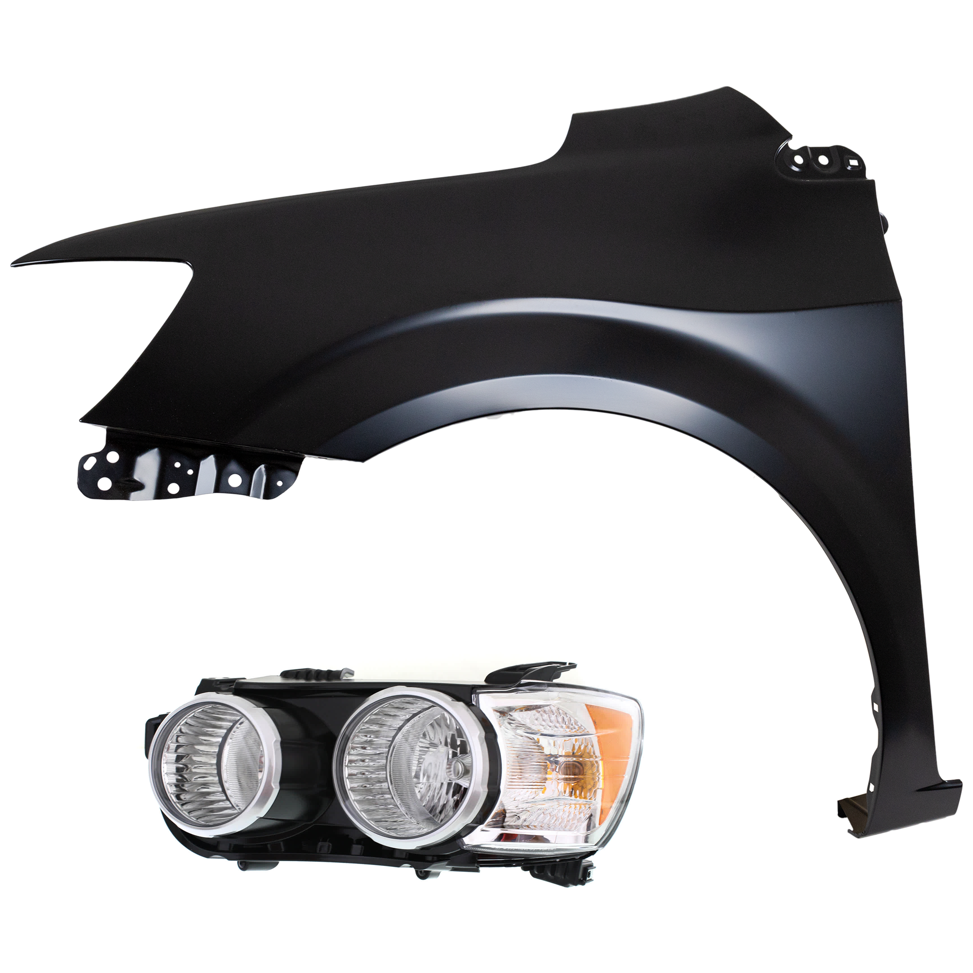 AM SONIC 14-15 HEAD LAMP LH 2 pc Kit includes Driver Side Fender SKU KIT 013026-31 Partslink GM2502396 GM1240374 OEM 95355797-95473425