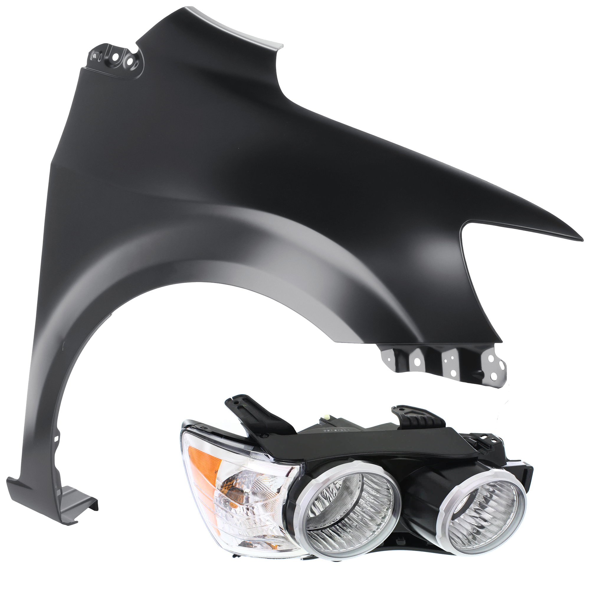 AM SONIC 14-15 HEAD LAMP RH 2 pc Kit includes Passenger Side Fender SKU KIT 013026-45 Partslink GM2503396 GM1241374 OEM 95355798-95473426