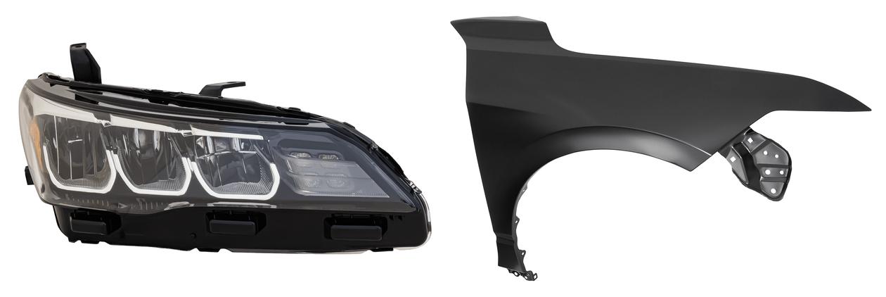 AM AVALON 19-22 HEAD LAMP RH 2 pc Kit includes Passenger Side Fender CAPA SKU KIT 013026-53 Partslink TO1241268C TO2503270C OEM 5380107050-8111007201