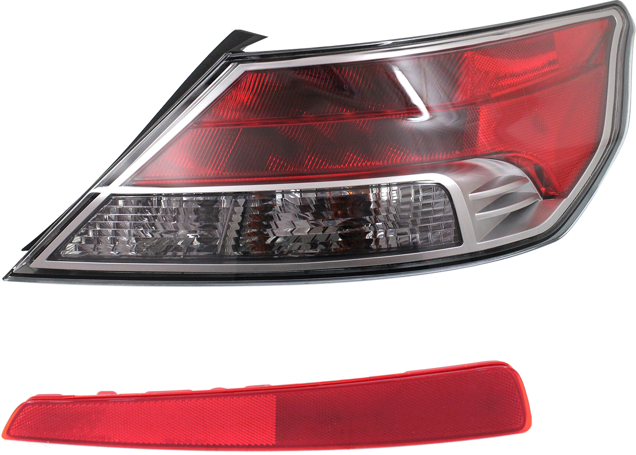 AM TL 09-11 TAIL LAMP RH 2 pc Kit with Bumper Reflector SKU KIT 013117-58 Partslink AC2801115 AC2831100 OEM 33500TK4A02-33505TK4A01