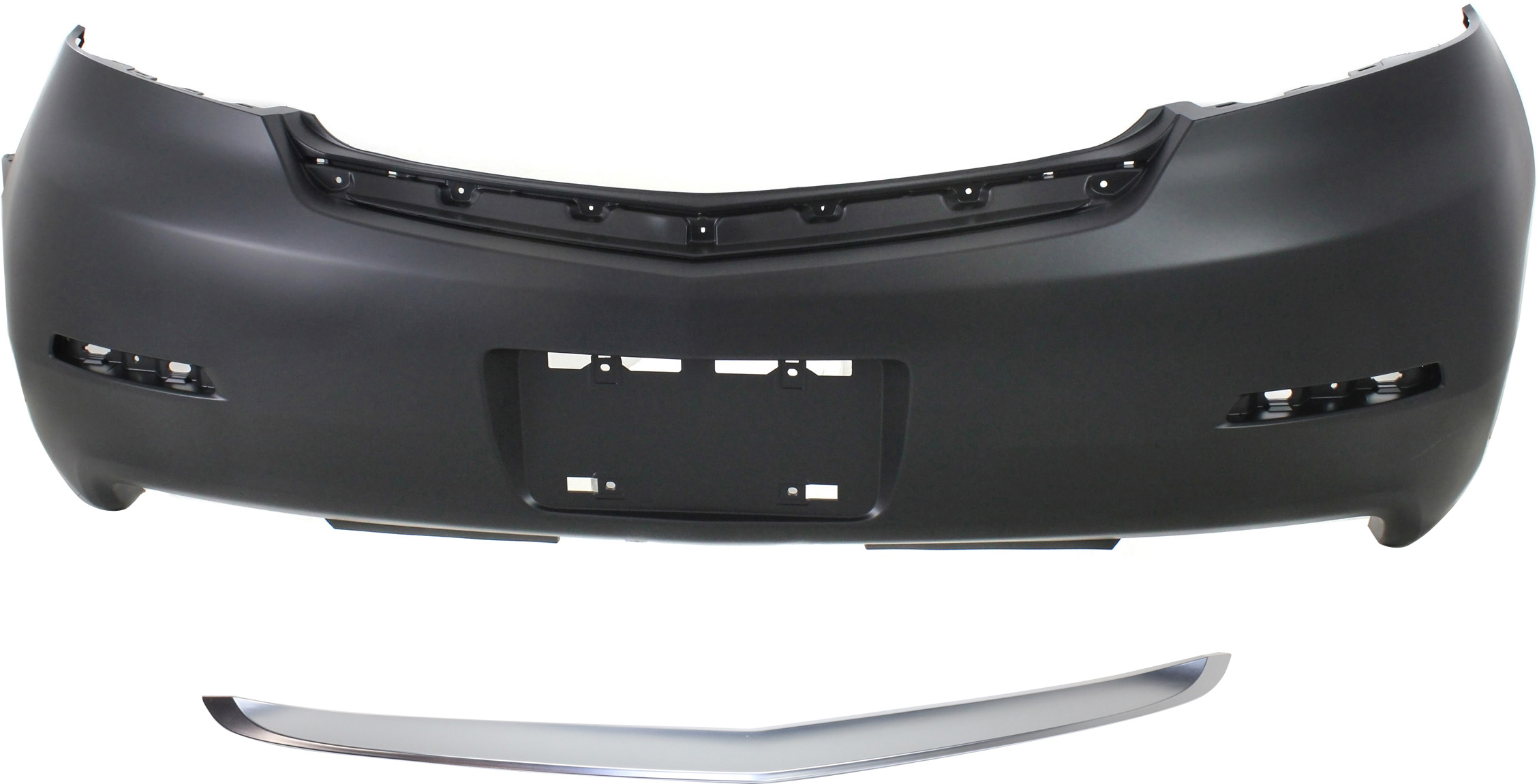 AM TL 12-14 REAR BUMPER COVER Primed 2 pc Kit with Bumper Trim Sedan SKU KIT 013117-75 Partslink AC1100167 AC1144102 OEM 04715TK4A80ZZ 75530TK4A11
