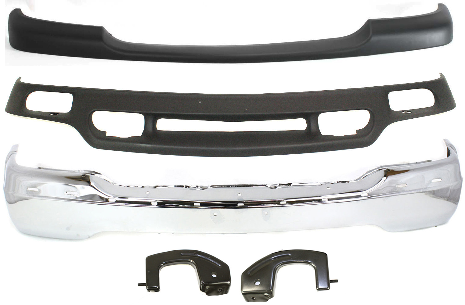 AM SIERRA P U 99-02 YUKON 00-06 FRONT BUMPER 3 pc kit w Bumper Filler and Valance SKU KIT 013118-02 Partslink GM1002373 GM1051105 GM1092169 OEM 15758072-15748374-88980801