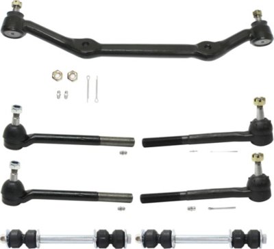 AM BLAZER 96-05 FRONT CENTER LINK 7 pc Kit with Sway Bar Links and Tie Rod Ends SKU KIT 013118-08 OEM 346322-1386001-2721591-4351