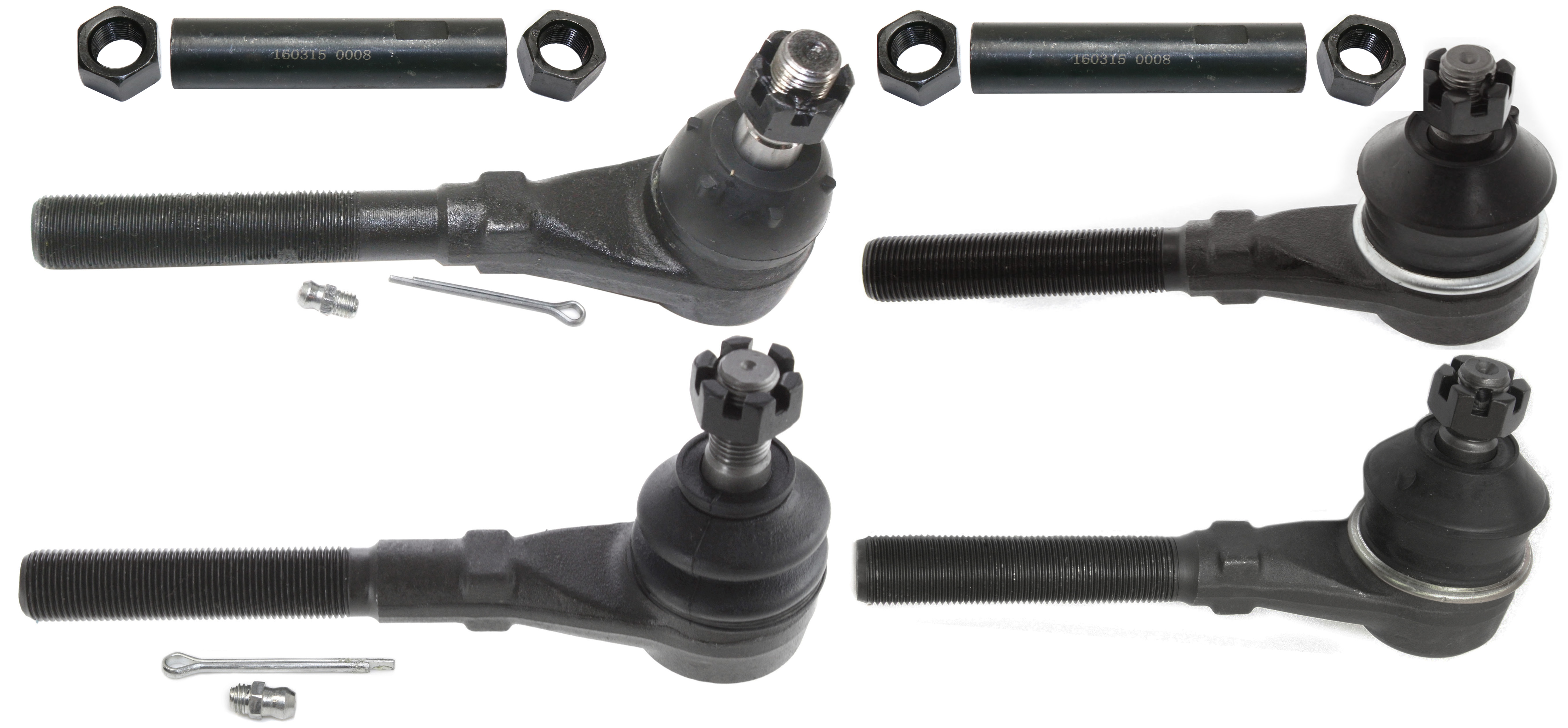 AM F SERIES 97-04 FRONT SUSPENSION KIT RH AND LH 6 pc Kit with Tie Rod Adjusting Sleeves and Tie Rod Ends SKU KIT 013118-14 OEM 385907-2691196-4251053-4251053