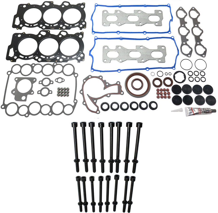 AM AMIGO 98-00 RODEO 98-04 ENGINE GASKET SET 17 pc Kit with Cylinder Head Bolt SKU KIT 013119-01