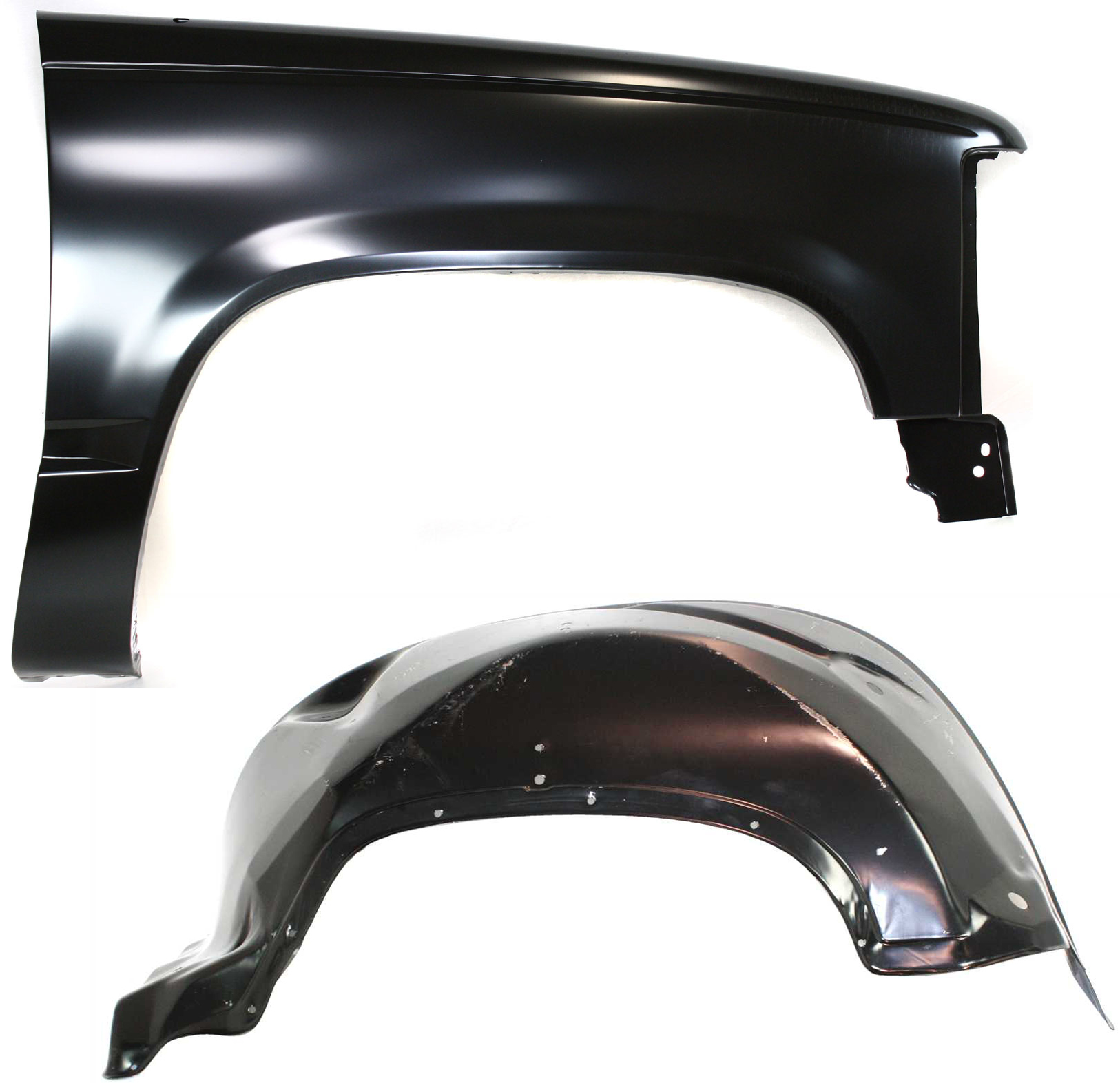 AM C K FULL SIZE P U 88-00 FRONT FENDER RH 2 pc kit with Wheelhouse SKU KIT 013119-11 Partslink GM1241133 GM1247104 OEM 15998378-15995932