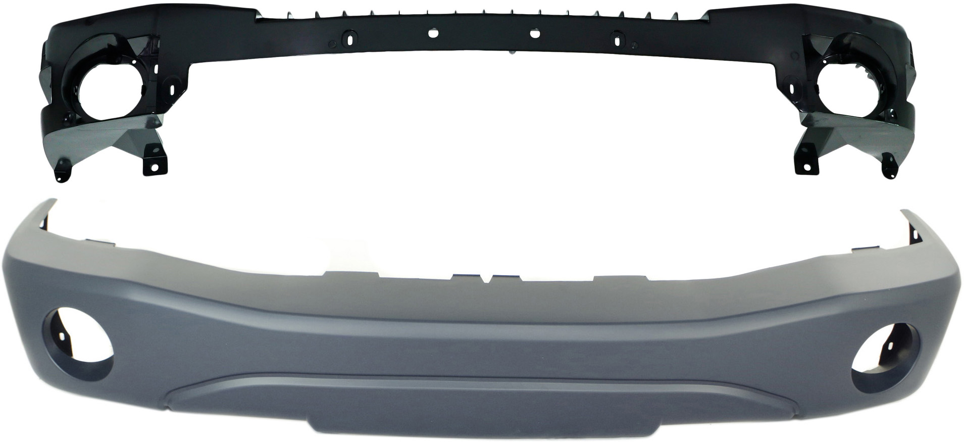 AM DURANGO 04-06 FRONT BUMPER COVER Primed 2 pc Kit with Bumper Absorber SKU KIT 013119-26 Partslink CH1000418 CH1070811 OEM 5HP18TZZAB 55077564AG