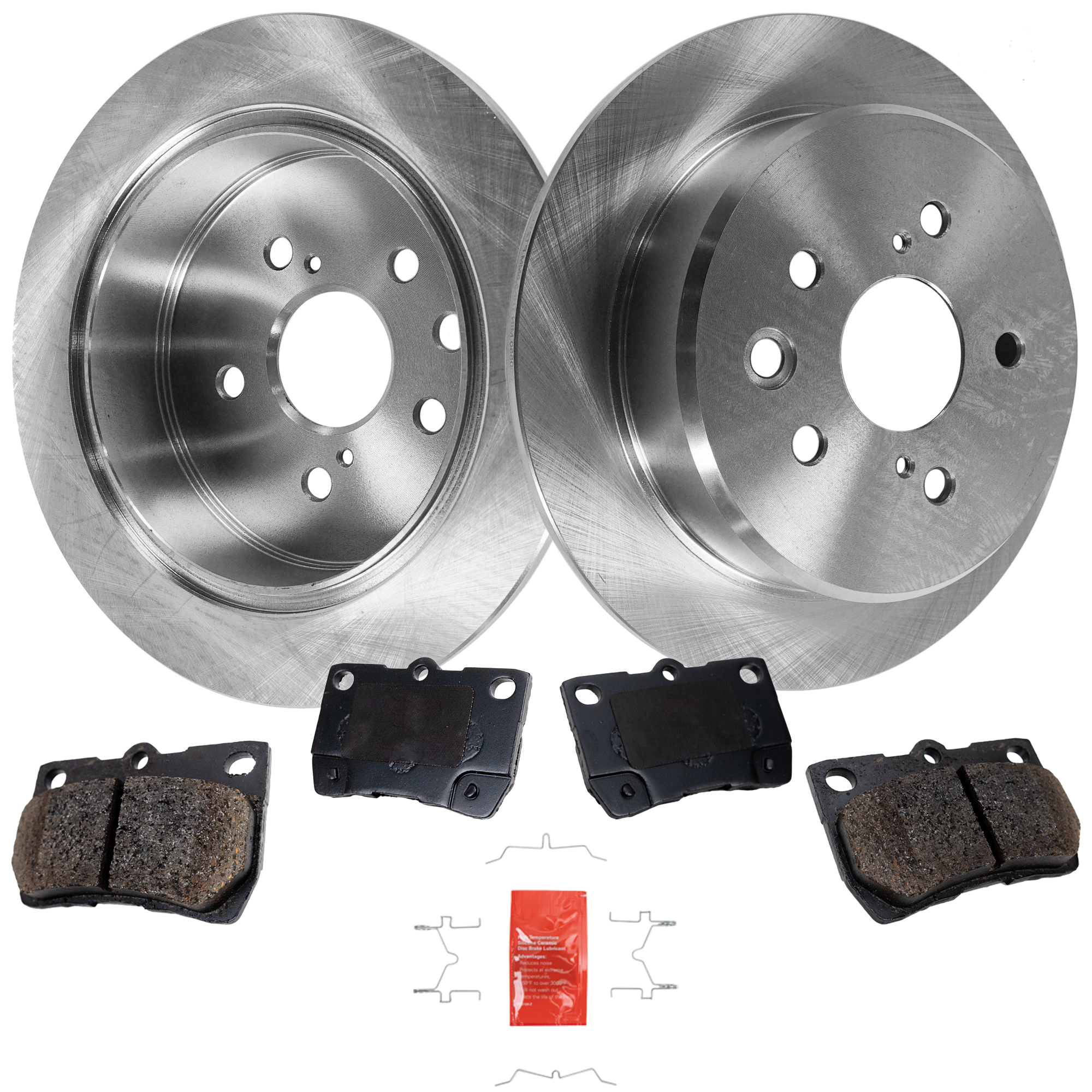 AM IS250-06-13 REAR BRAKE DISC AND PAD KIT 4 pc kit SKU KIT 020223-07 OEM 4243130280-424310P010-04466221