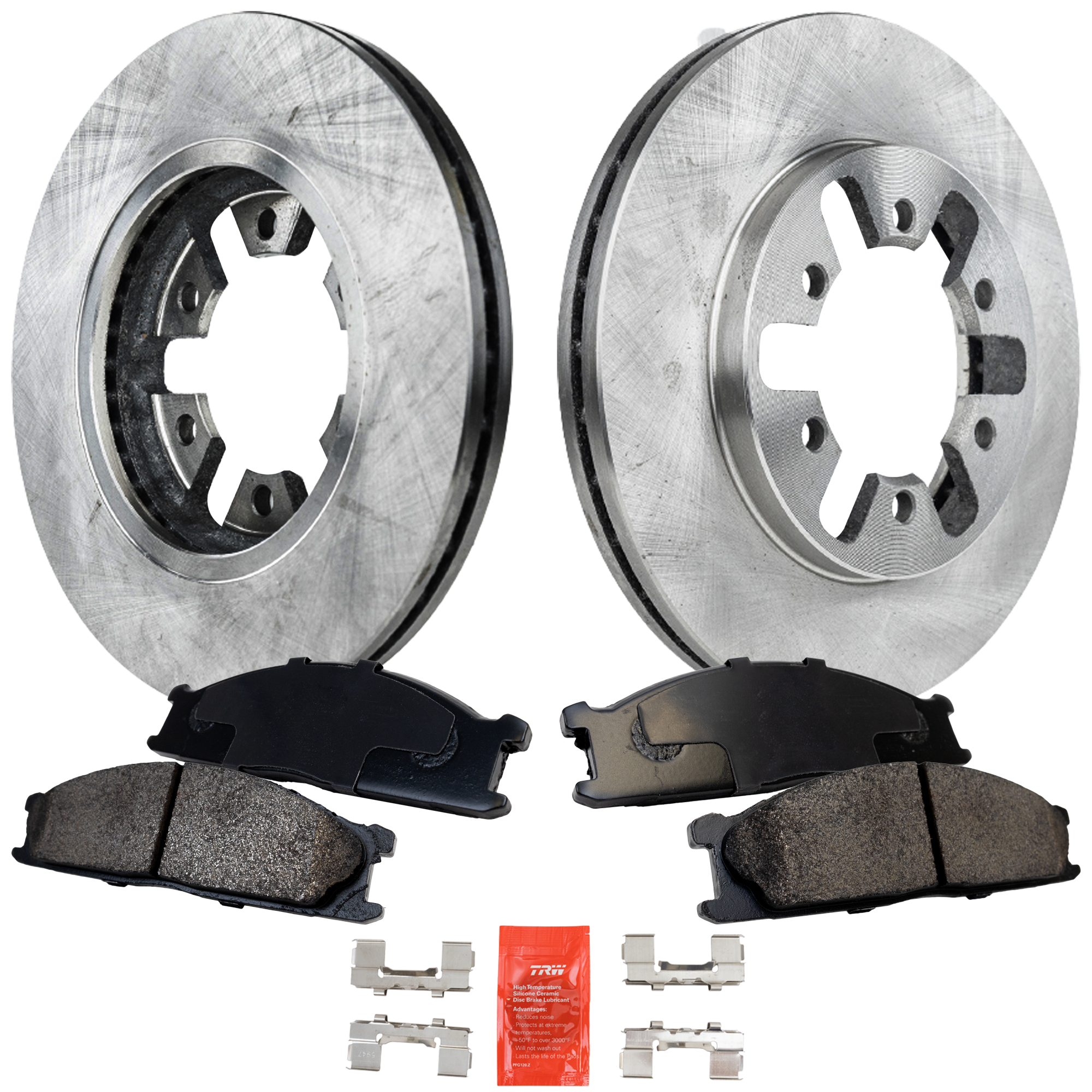AM D21-90-94 FRONT BRAKE DISC AND PAD KIT 4 pc kit SKU KIT 020223-18 OEM 4020601G00-4020601G01-4020601G