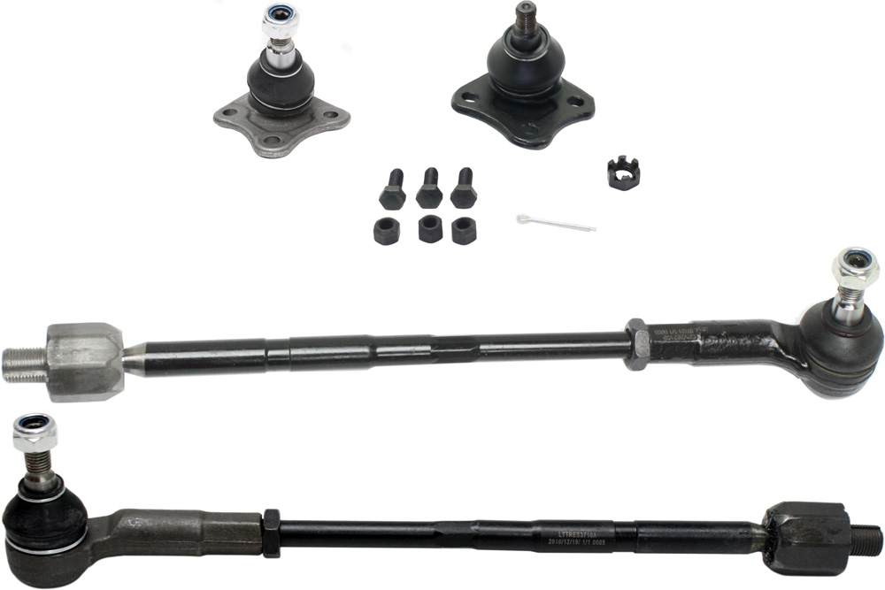 AM BEETLE 98-07 JETTA 99-05 FRONT SUSPENSION KIT RH and LH 4 pc kit with Ball Joints and Tie Rod Assemblies SKU KIT 020415-03 OEM 1014784-2601568-5051301-1J0407