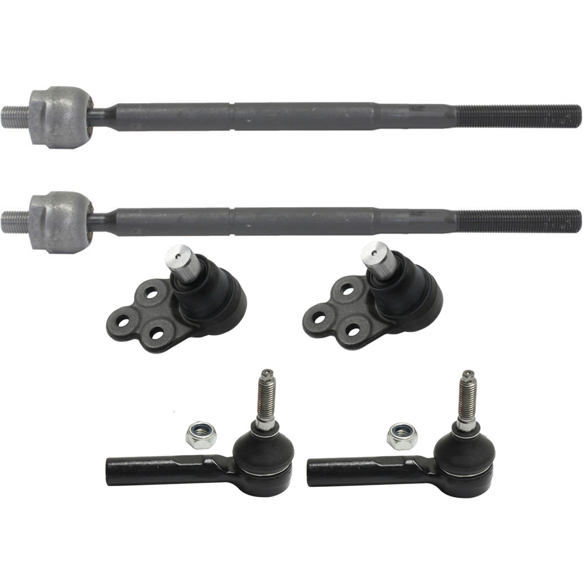 AM HHR 06-11 ION 03-07 FRONT SUSPENSION KIT RH AND LH 6 pc Kit with Ball Joints and Tie Rod Ends SKU KIT 020718-05 OEM 2270094-2601732-5051424-157875