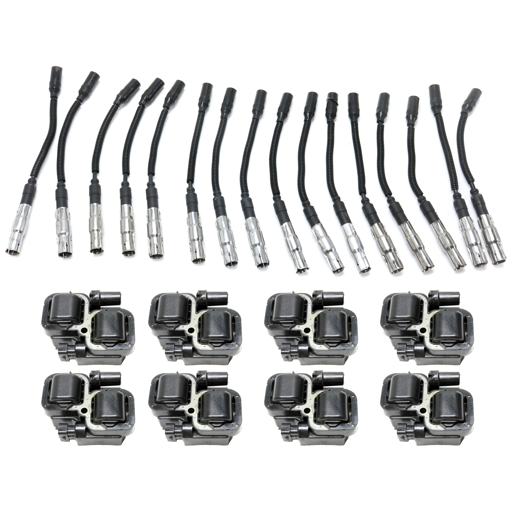 AM E CLASS 98-06 G55 AMG 03-10 IGNITION COIL with Spark Plug Wire SKU KIT 020719-08