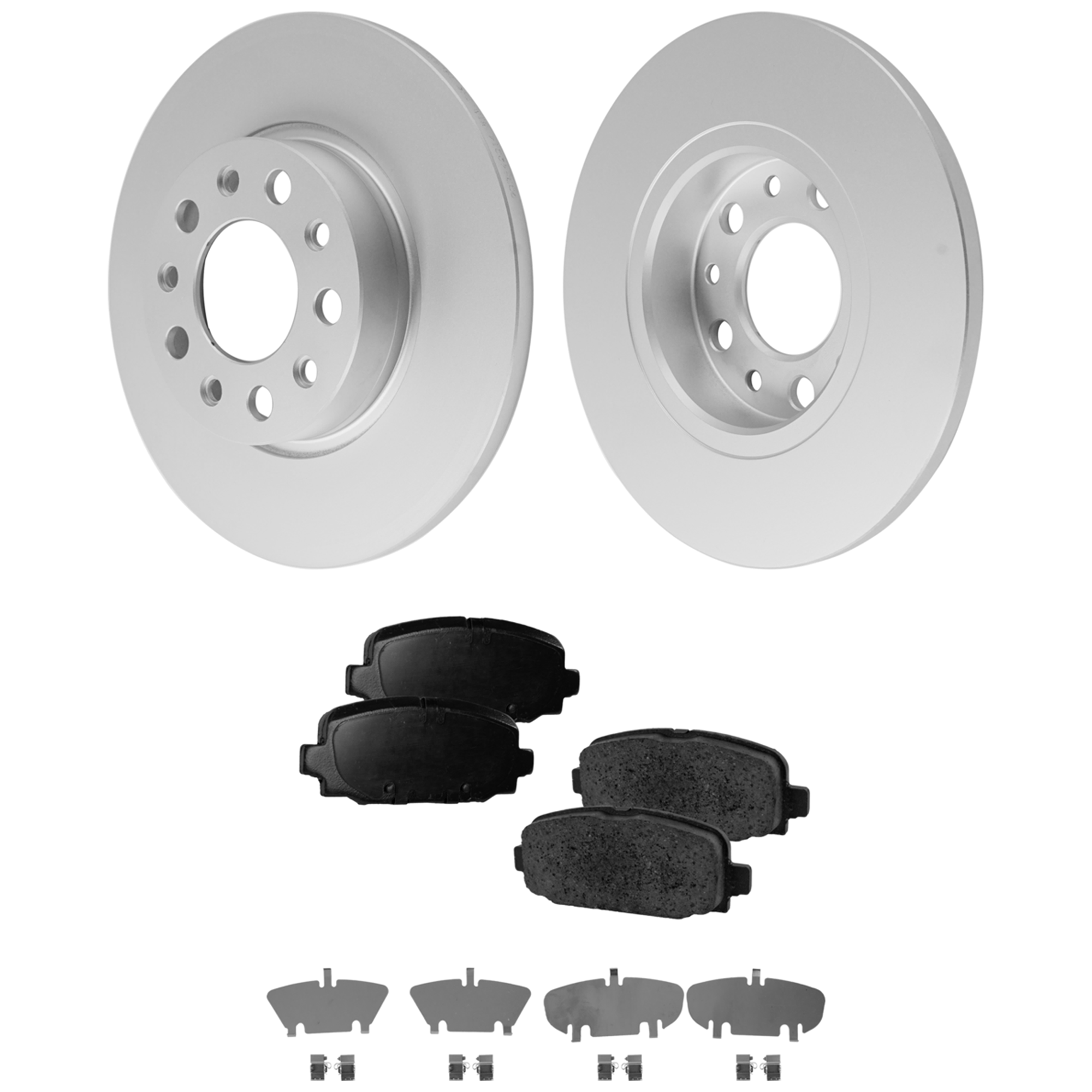 AM COMPASS 17-21 REAR BRAKE DISC AND PAD KIT 4 pc Kit 5 Lugs Ceramic SKU KIT 020723-20 OEM 43199-850418-12158015-60042014