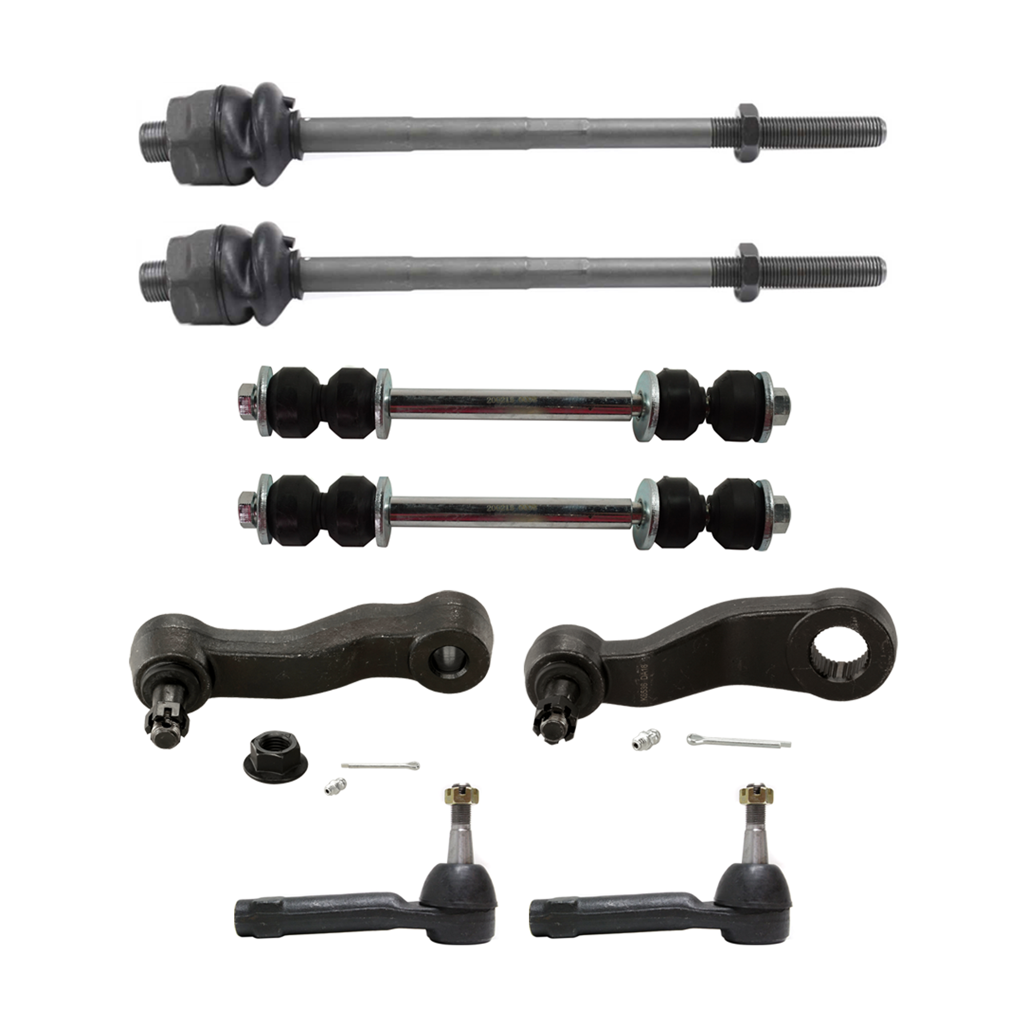 AM AVALANCHE 1500-02-06 PITMAN ARM 8 pc kit Includes Idler Arm Sway Bar Link and Tie Rod End SKU KIT 020725 C105 OEM 190165-2683714-4501120-1247934