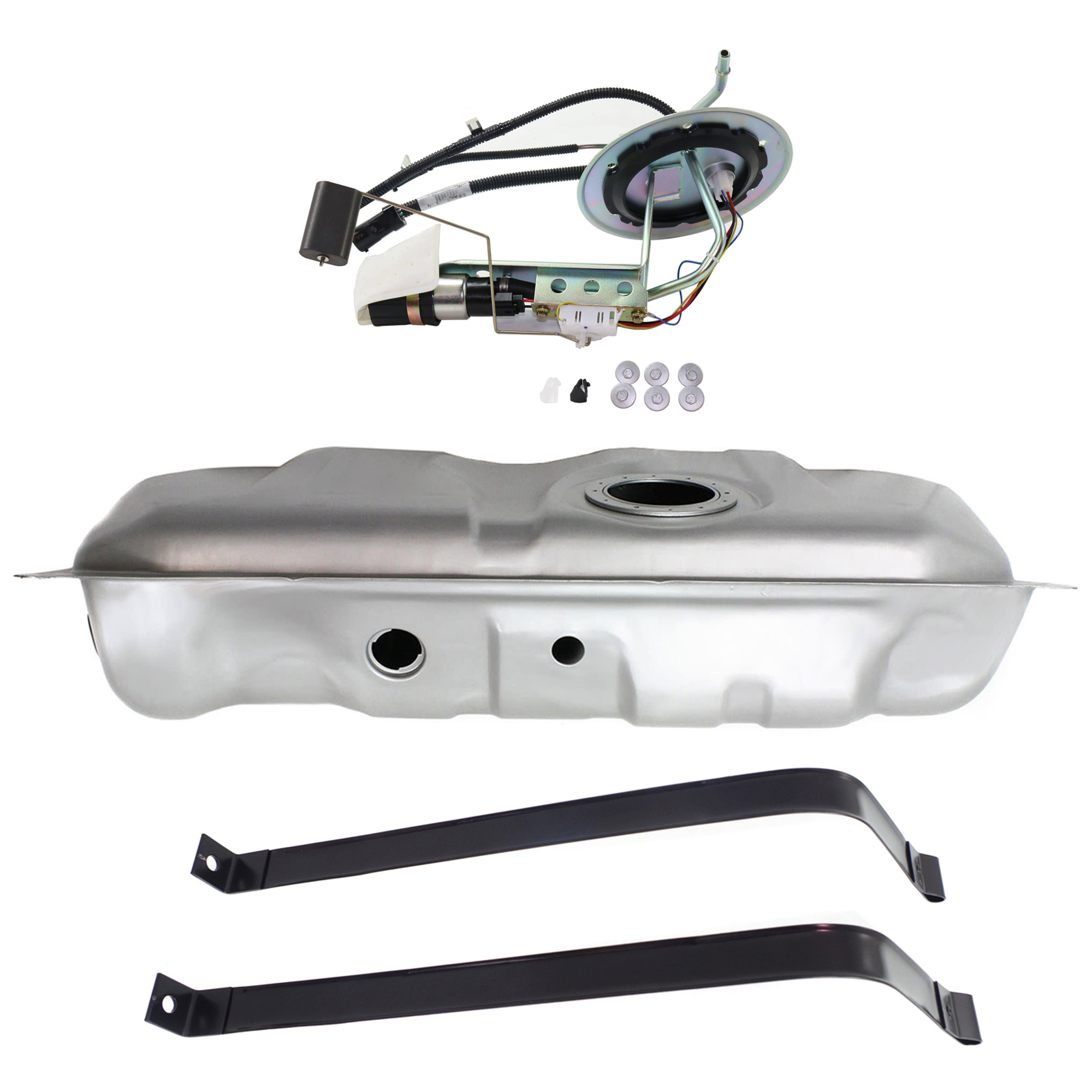 AM CROWN VICTORIA 05-08 FUEL TANK 4 pc Kit Includes Fuel Pump and Fuel Tank Strap SKU KIT 020725 C113 OEM 6W1Z9H307D