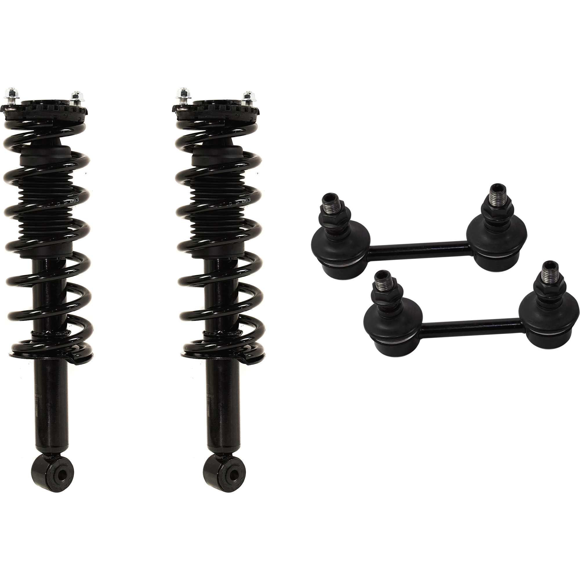 AM OUTBACK 05-07 FRONT SHOCK ABSORBER RH AND LH 4 pc kit Includes Sway Bar Link SKU KIT 020725 C16 OEM 20470AE00C