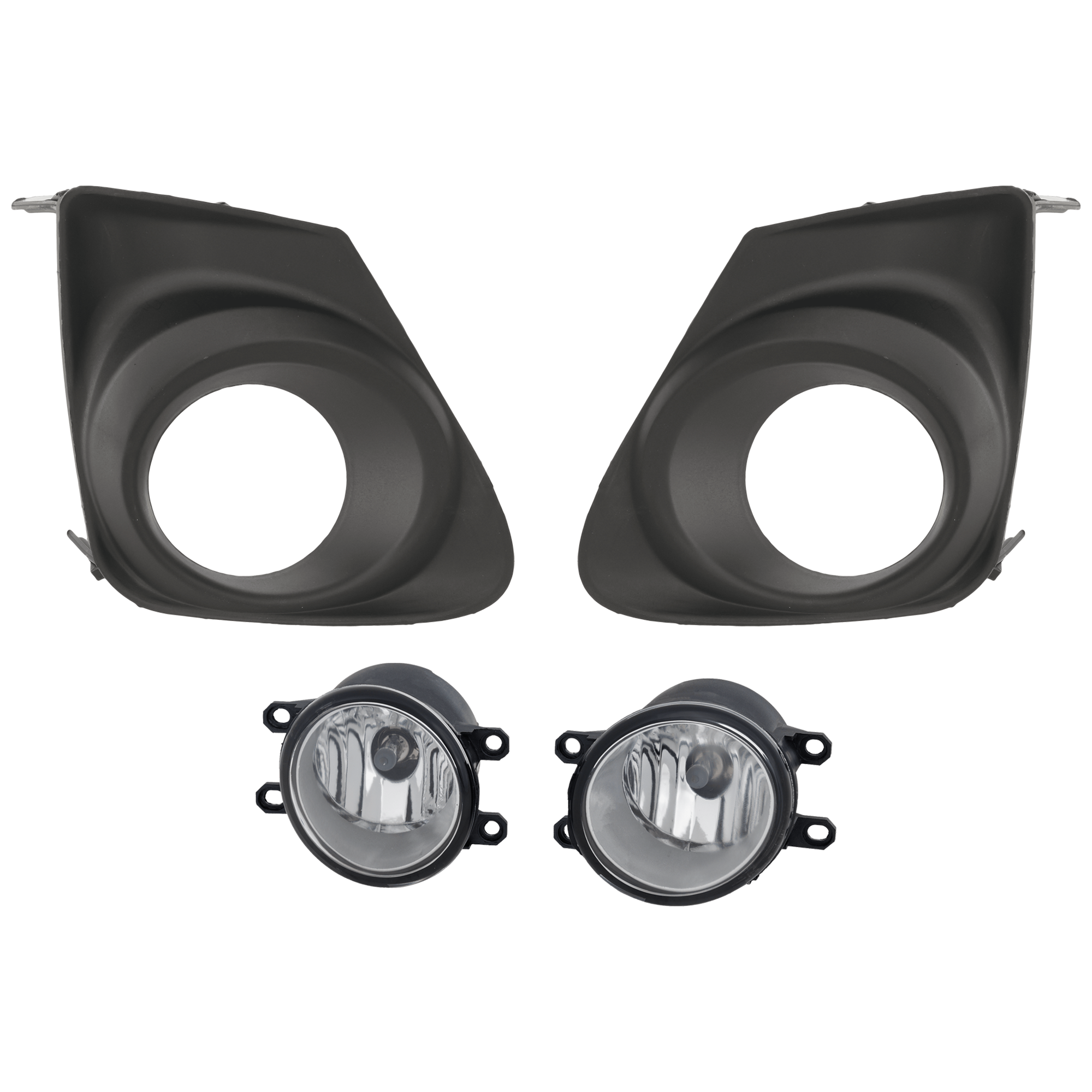 AM COROLLA 11-13 FOG LAMP RH AND LH 4 pc Kit Includes Fog Light Trim SKU KIT 020725 C23 Partslink TO1039139 TO1038139 OEM 8148102210-8148202200