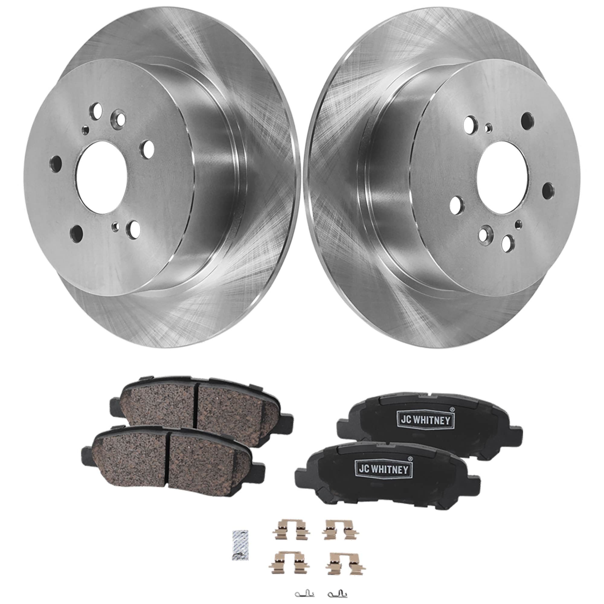 AM HIGHLANDER 08-13 REAR BRAKE DISC AND PAD KIT 2 Wheel Set SKU KIT 020725 C28 OEM 4243148060-044660E020-04466481