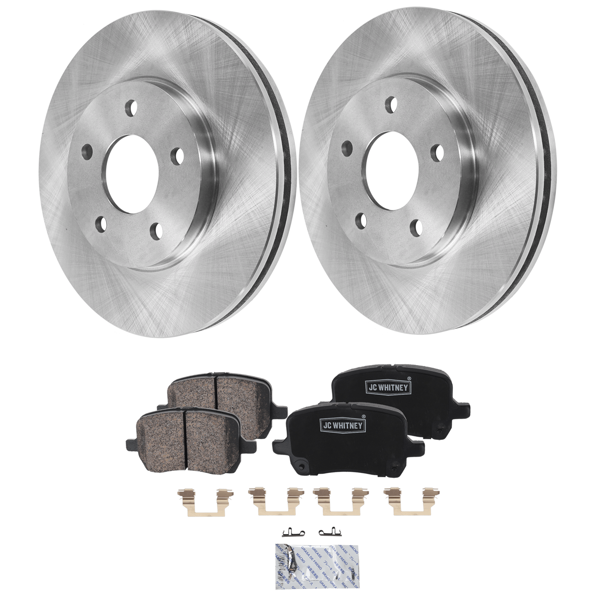 AM HHR 06-11 FRONT BRAKE DISC AND PAD KIT 2 Wheel Set SKU KIT 020725 C33 OEM 22728988-15243704-15808204-228
