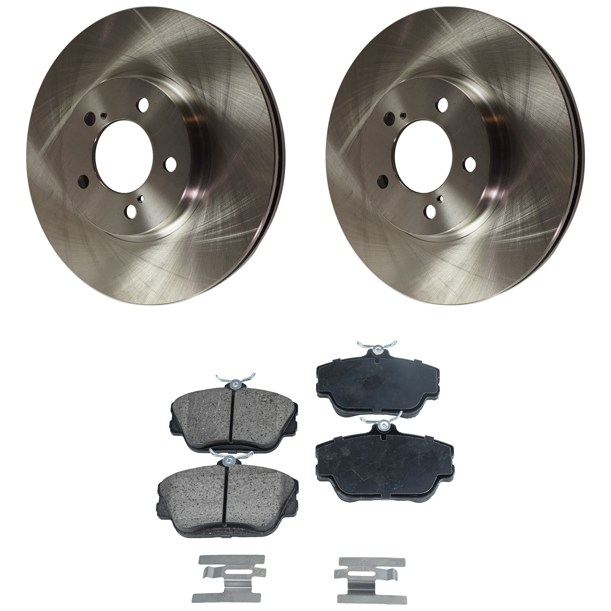 AM CONTINENTAL 99-02 FRONT AND REAR BRAKE DISC AND PAD kit 4 pc kit SKU KIT 020725 C40 OEM YF1Z1V125F 1F1Z2001AA 1F1Z2200