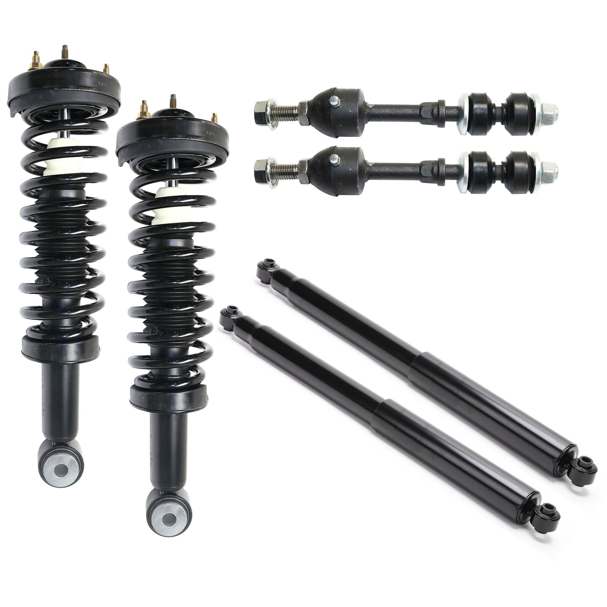 AM F 150-05-08 FRONT SHOCK ABSORBER RH AND LH 6 pc kit Includes Sway Bar Link SKU KIT 020725 C49 OEM 5L3Z5K483CA