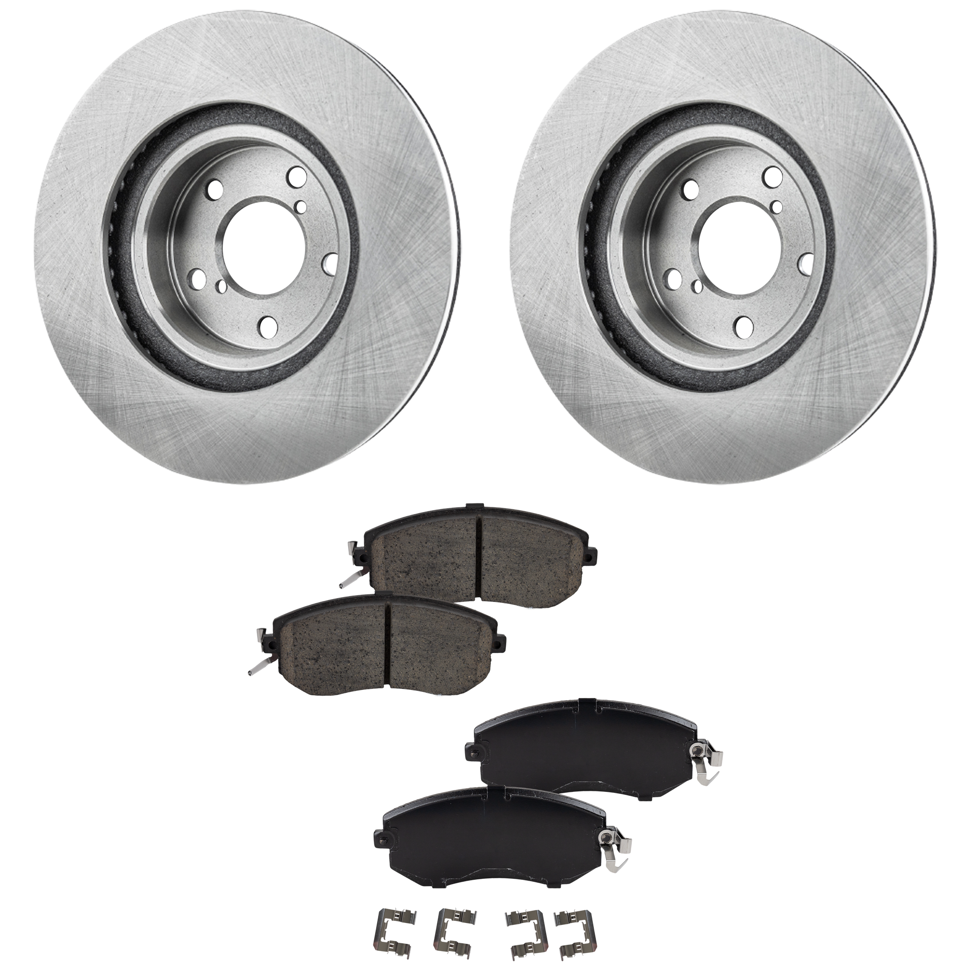 AM BRZ 13-16 FRONT AND REAR BRAKE DISC AND PAD KIT 4 Wheel Set SKU KIT 020725 C58 OEM 26310AA091-26310AA092-26310AA1