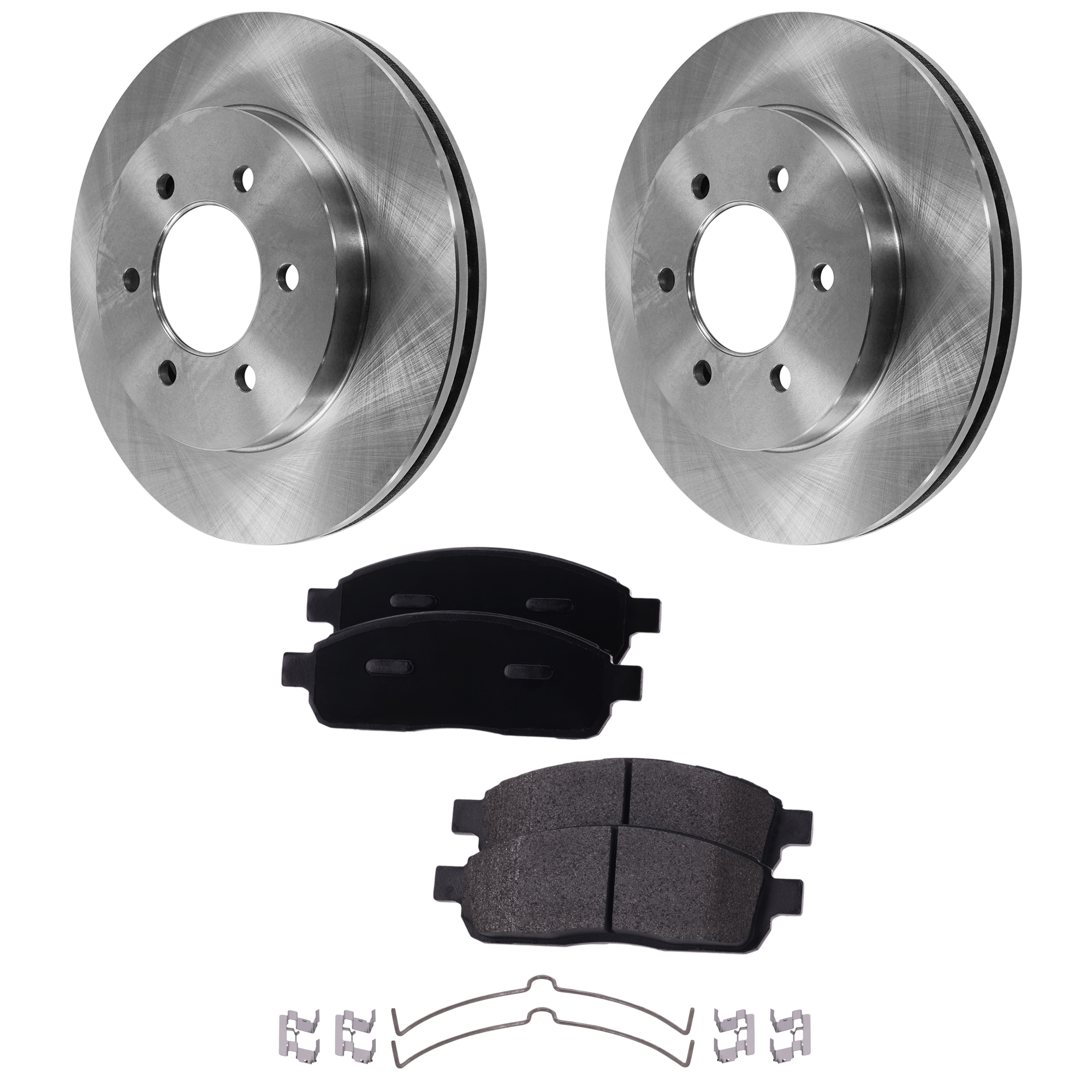 AM F 150-04-08 FRONT BRAKE DISC AND PAD KIT 2 Wheel Set SKU KIT 020725 C66 OEM 4L3Z1125AA 4L3Z2001AB 4L3Z2001