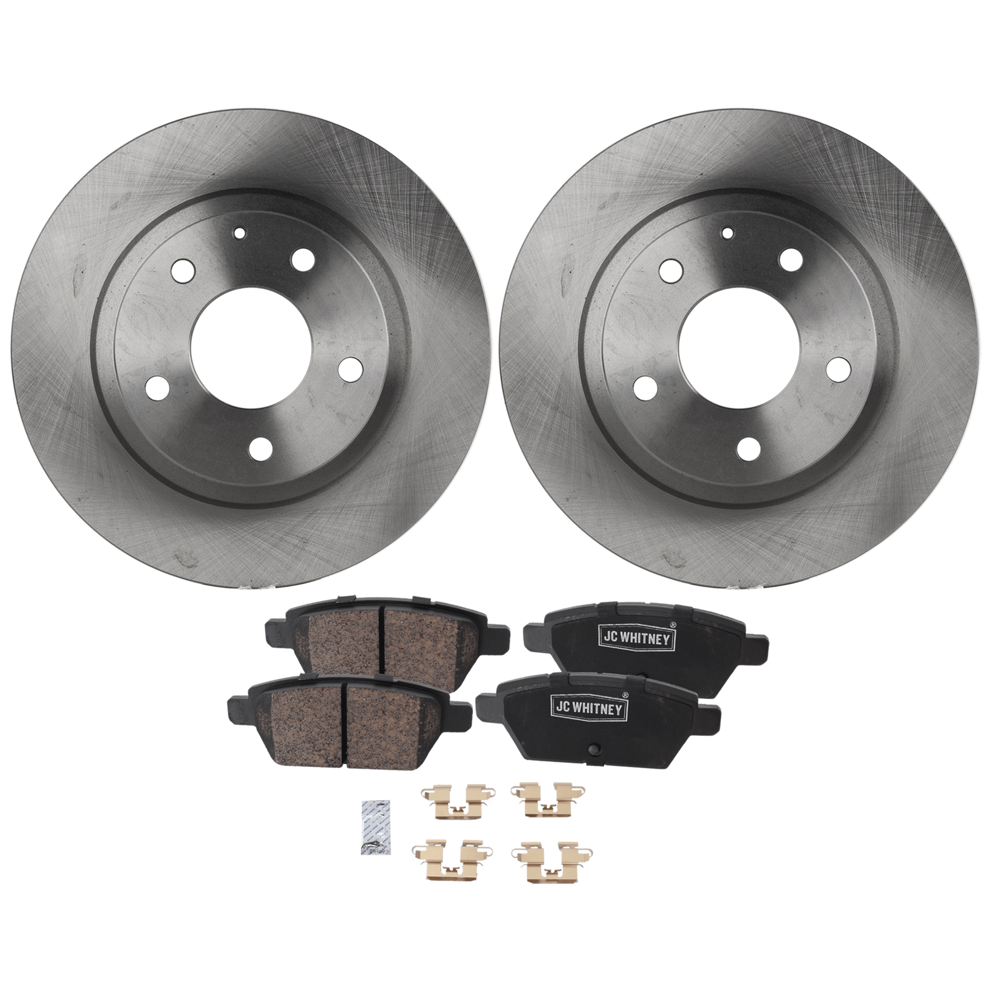 AM 6-06-11 FRONT AND REAR BRAKE DISC AND PAD KIT 4 Wheel Set SKU KIT 020725 C72 OEM GF3Y26251A N12326251A 6E5Z2200