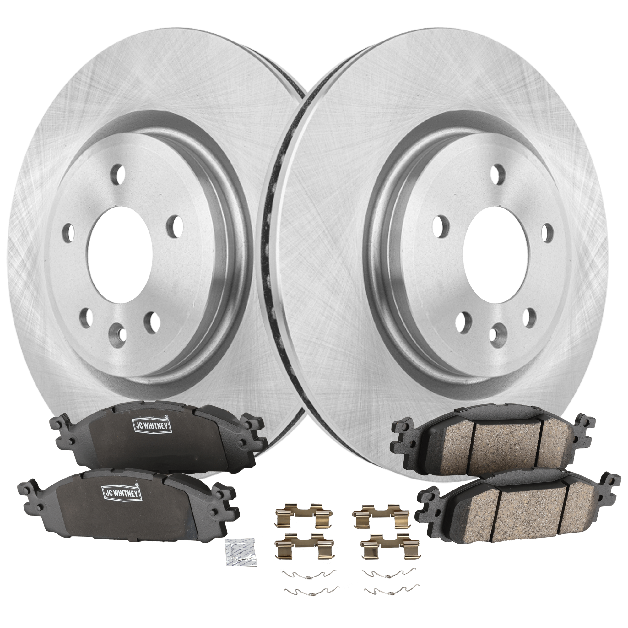 AM EXPLORER 11-19 FRONT AND REAR BRAKE DISC AND PAD KIT 4 Wheel Set SKU KIT 020725 C77 OEM CB5Z1125A BB5Z2001A BB5Z2001B