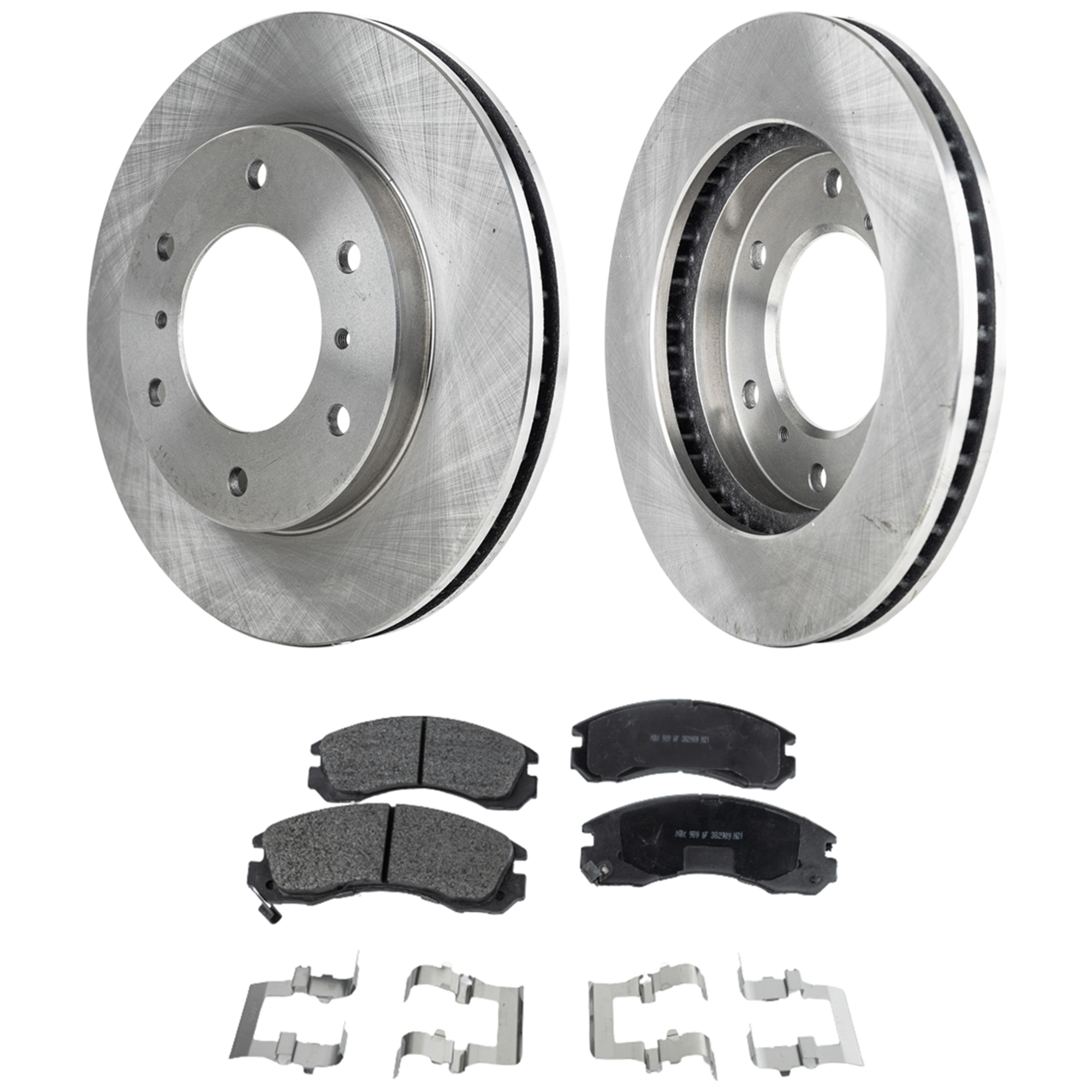 AM MONTERO 00-00 FRONT BRAKE DISC AND PAD KIT 2 Wheel Set SKU KIT 020823-20 OEM MR407116 MR407289 MB699452 MB8