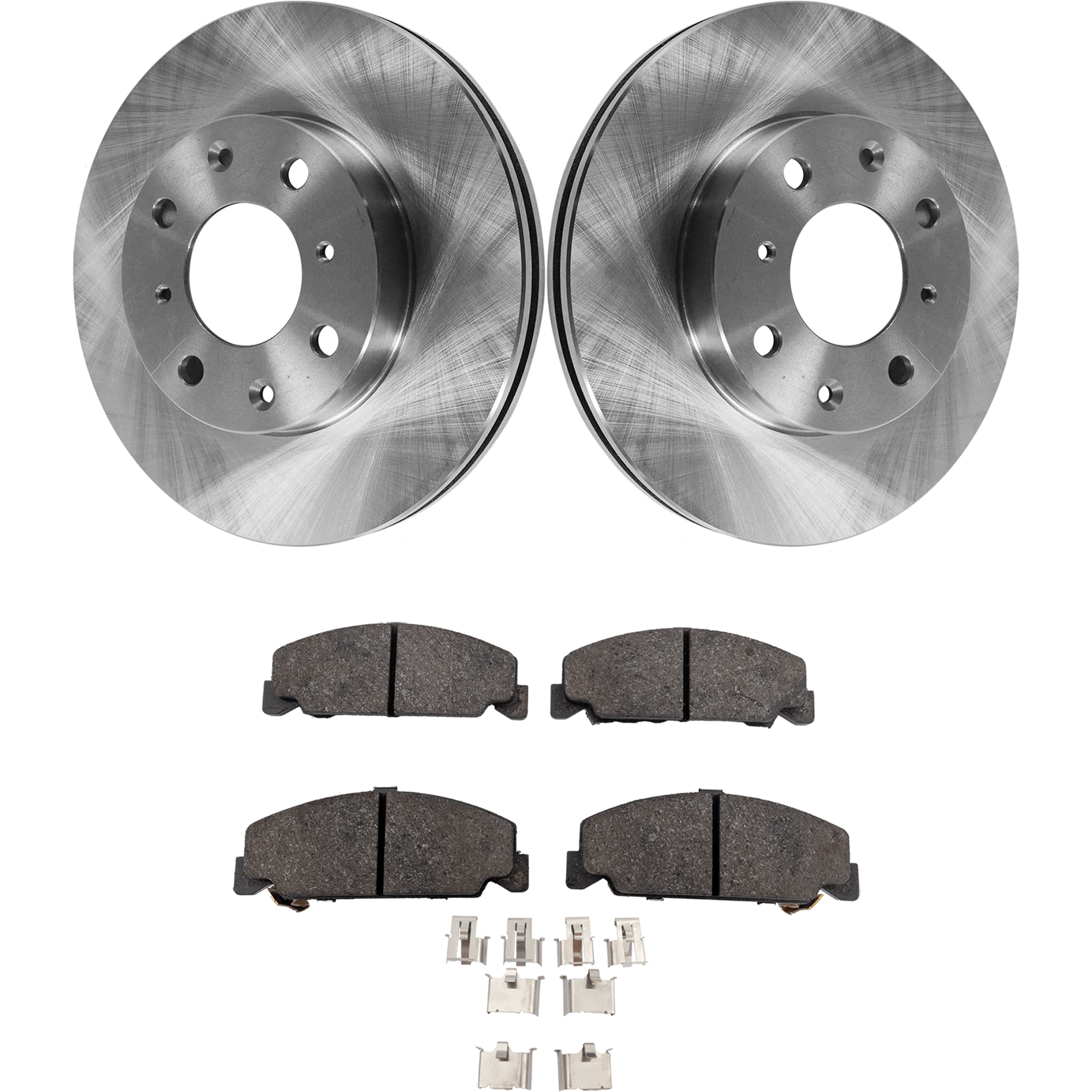 AM CIVIC 92-00 FRONT BRAKE DISC AND PAD KIT Plain Surface 4 Lugs 4 pc kit SKU KIT 020923-26 OEM 45251SH3A00-45251SR3A00-45251S