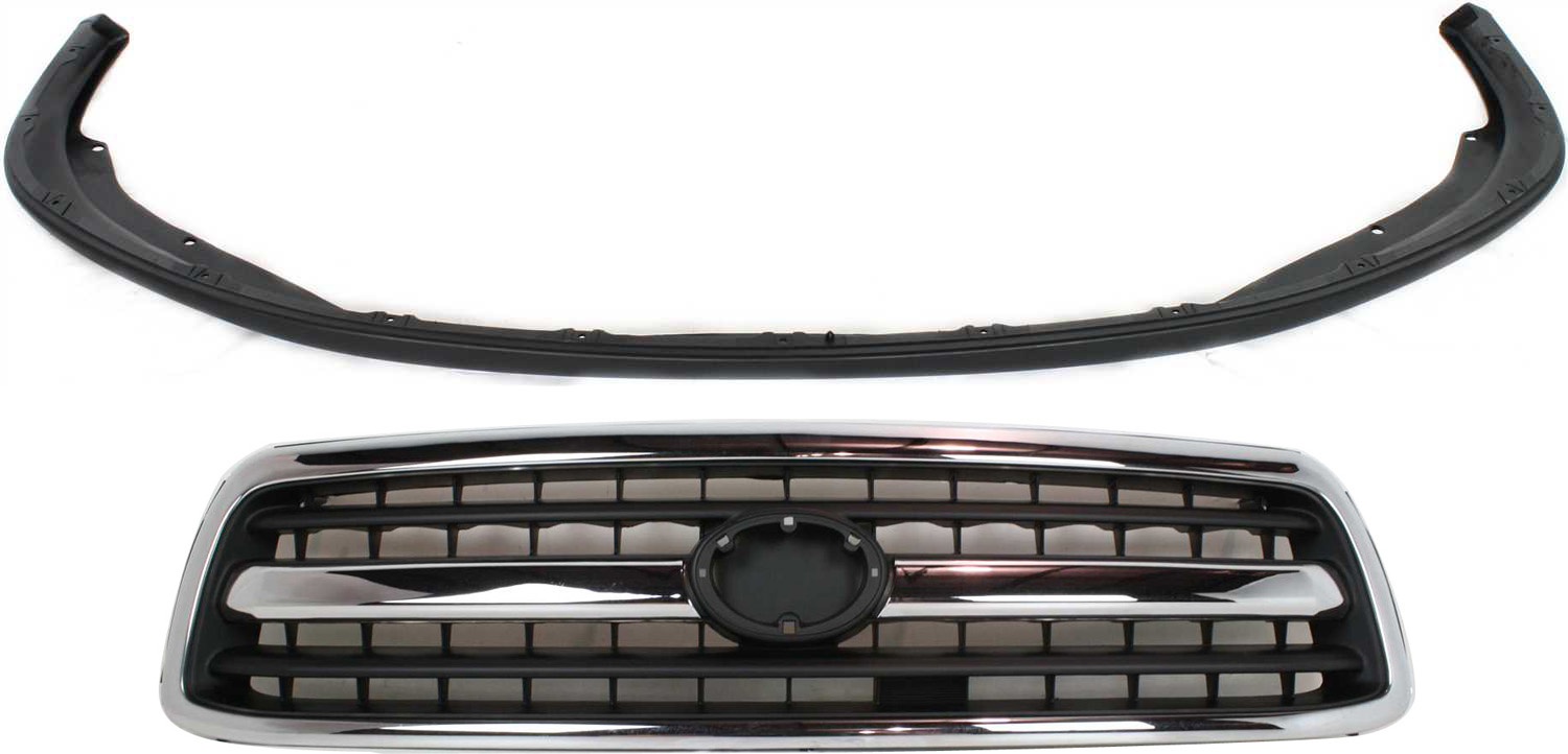 AM TUNDRA 00-02 GRILLE 2 pc kit with Bumper Cover SKU KIT 021118-111 Partslink TO1200223 TO1000198 OEM 531000C020-521190C010