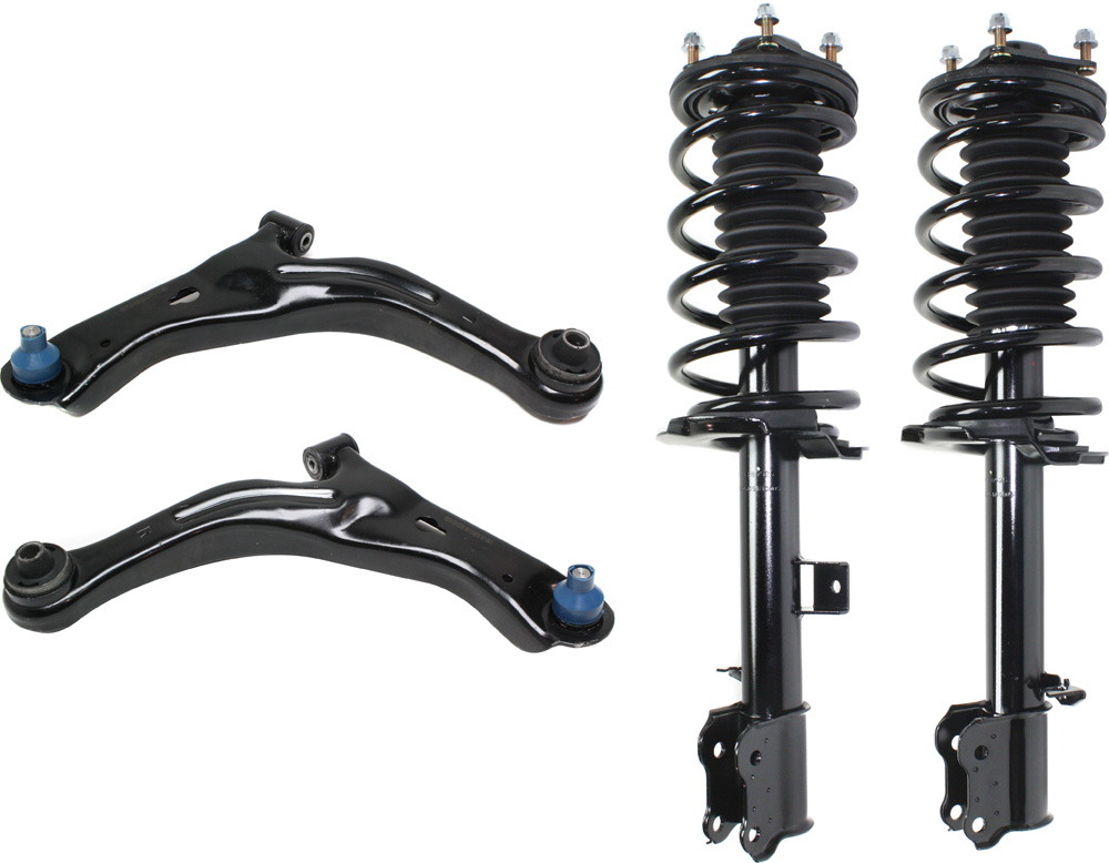 AM ESCAPE TRIBUTE 01-04 FRONT CONTROL ARM KIT RH AND LH Lower 4 pc Kit with Shock Absorber and Strut Assembly SKU KIT 021418-02 OEM 4L8Z3079L EC0134350N 3L8Z3079A