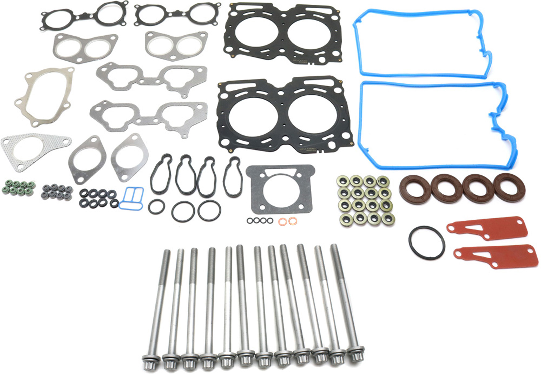 AM IMPREZA 02-05 SAAB 9-2X 05-05 HEAD GASKET SET 13 pc Kit 4 Cyl 2.0L Engine w Cylinder Head Bolt Cylinder Head Gasket SKU KIT 021418-11