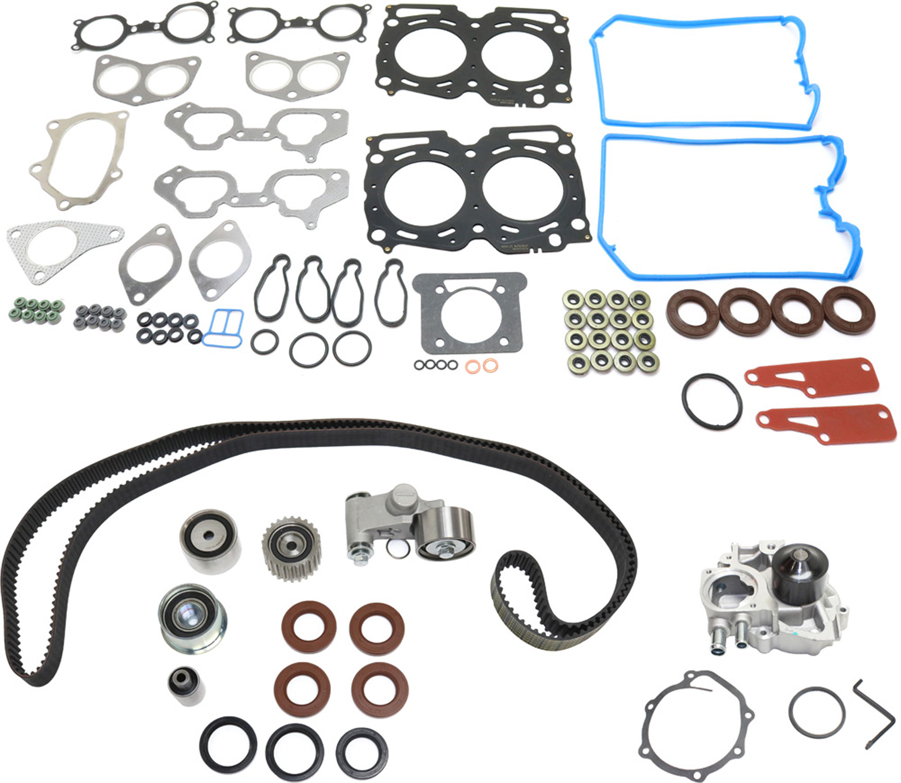 AM IMPREZA 03-03-9-2X 05-05 TIMING BELT KIT 3 pc kit w Cylinder Head Gasket Water Pump SKU KIT 021418-13 OEM 2523280-95328K1 GTK0328 TB328K